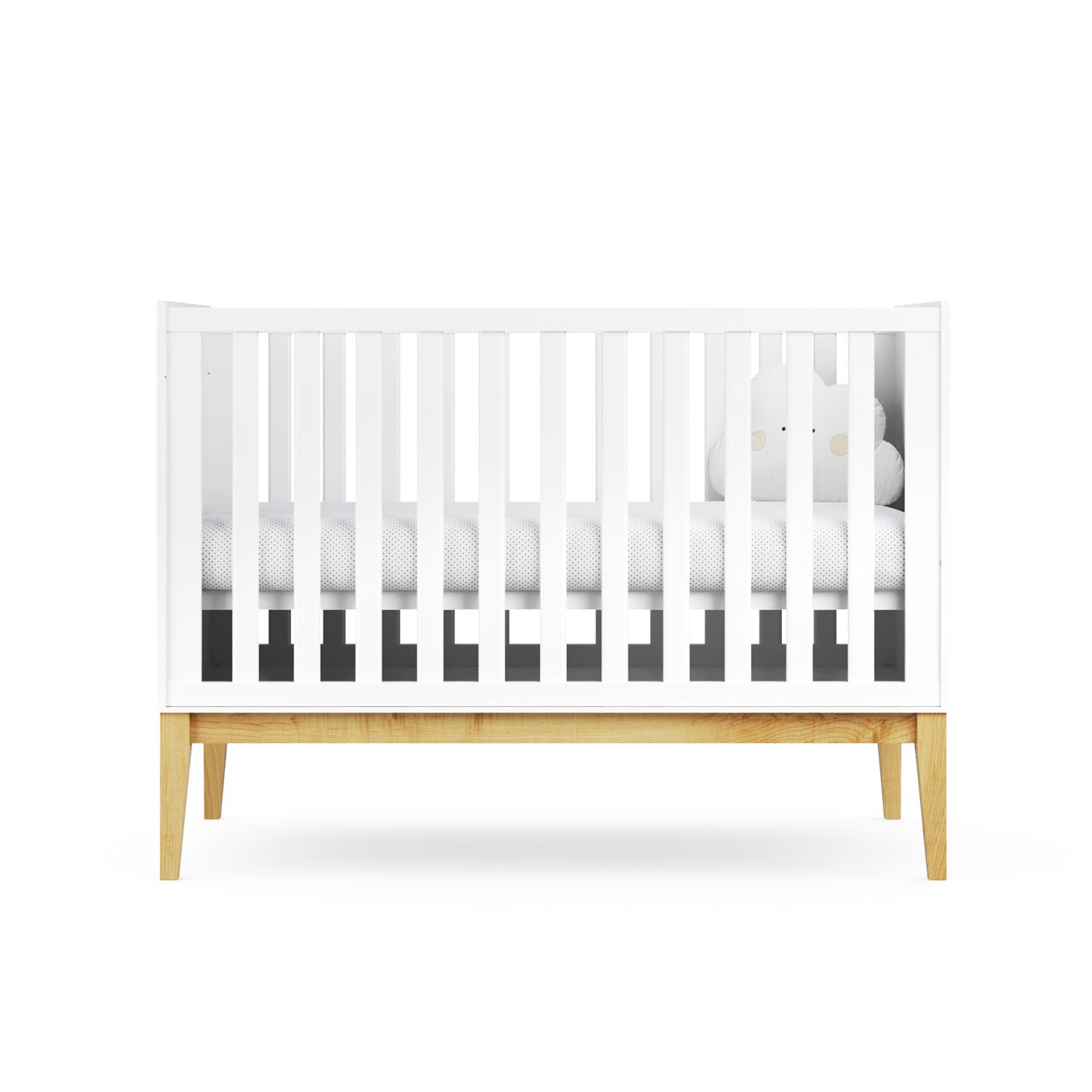 Berço Americano Branco Retrô Amor Perfeito