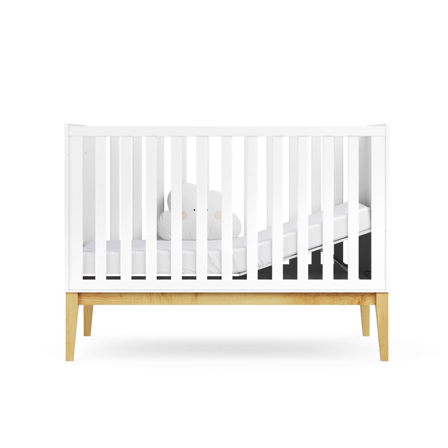 Berço Americano Branco Retrô Amor Perfeito