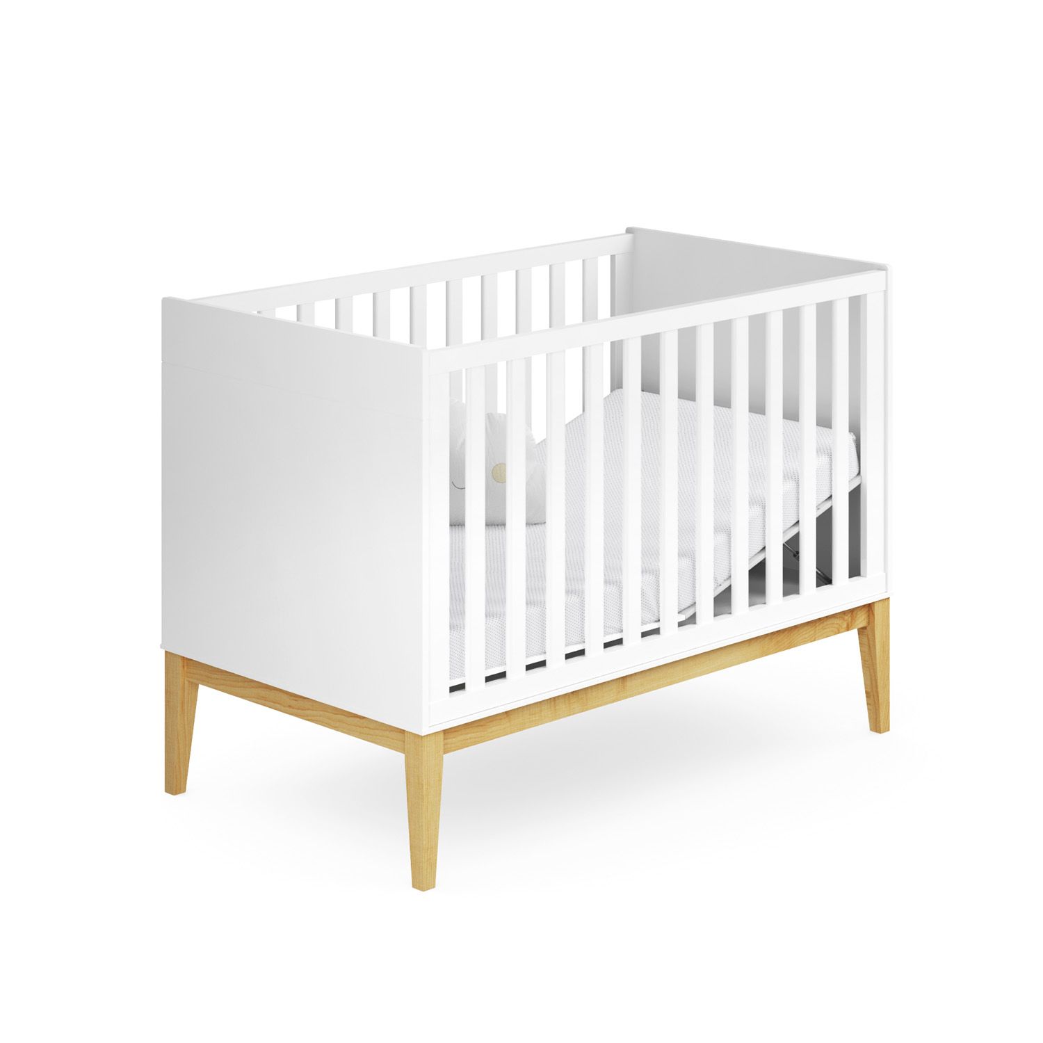 Berço Americano Branco Retrô Amor Perfeito