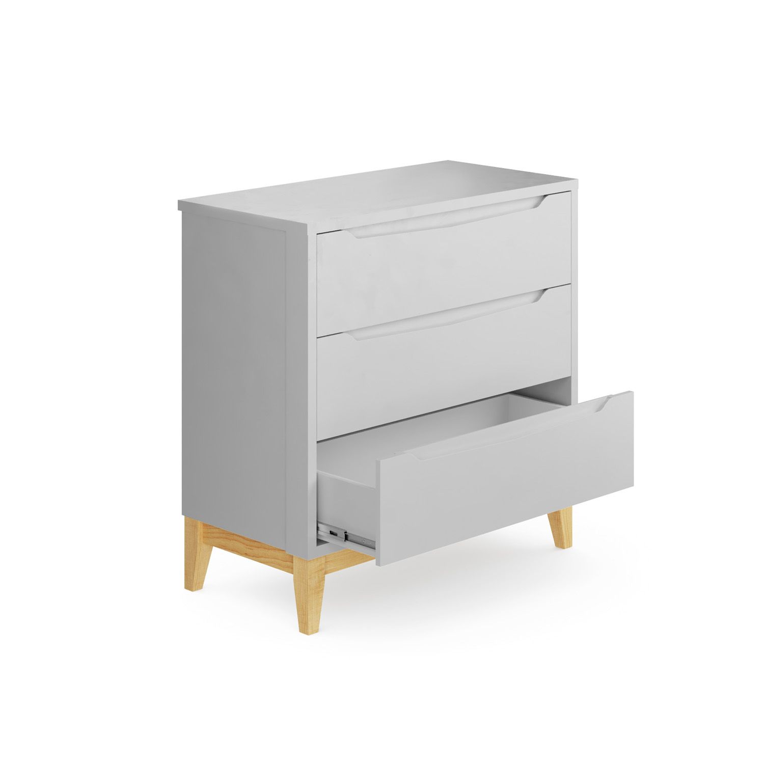 Cômoda Infantil Branco Retrô Amor Perfeito