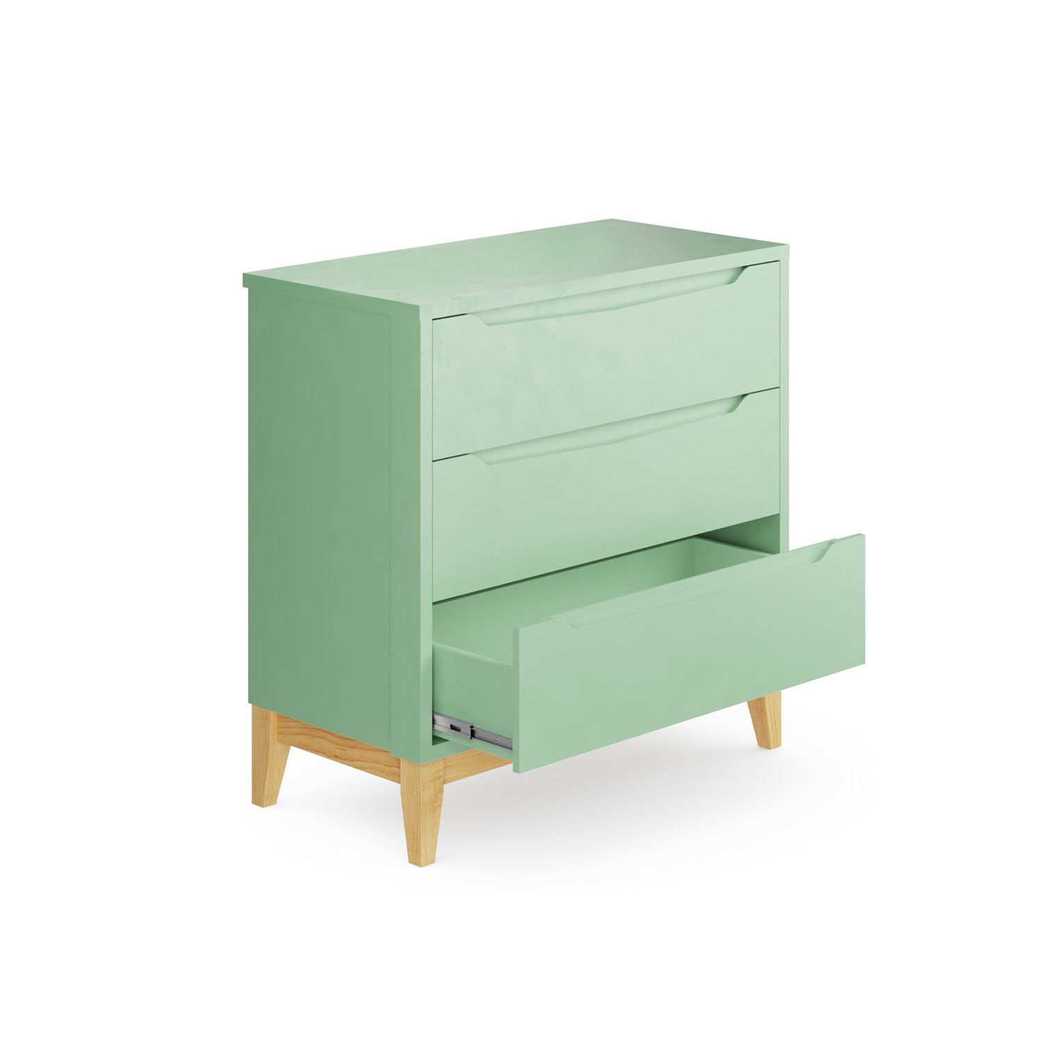 Cômoda Infantil Branco Retrô Amor Perfeito