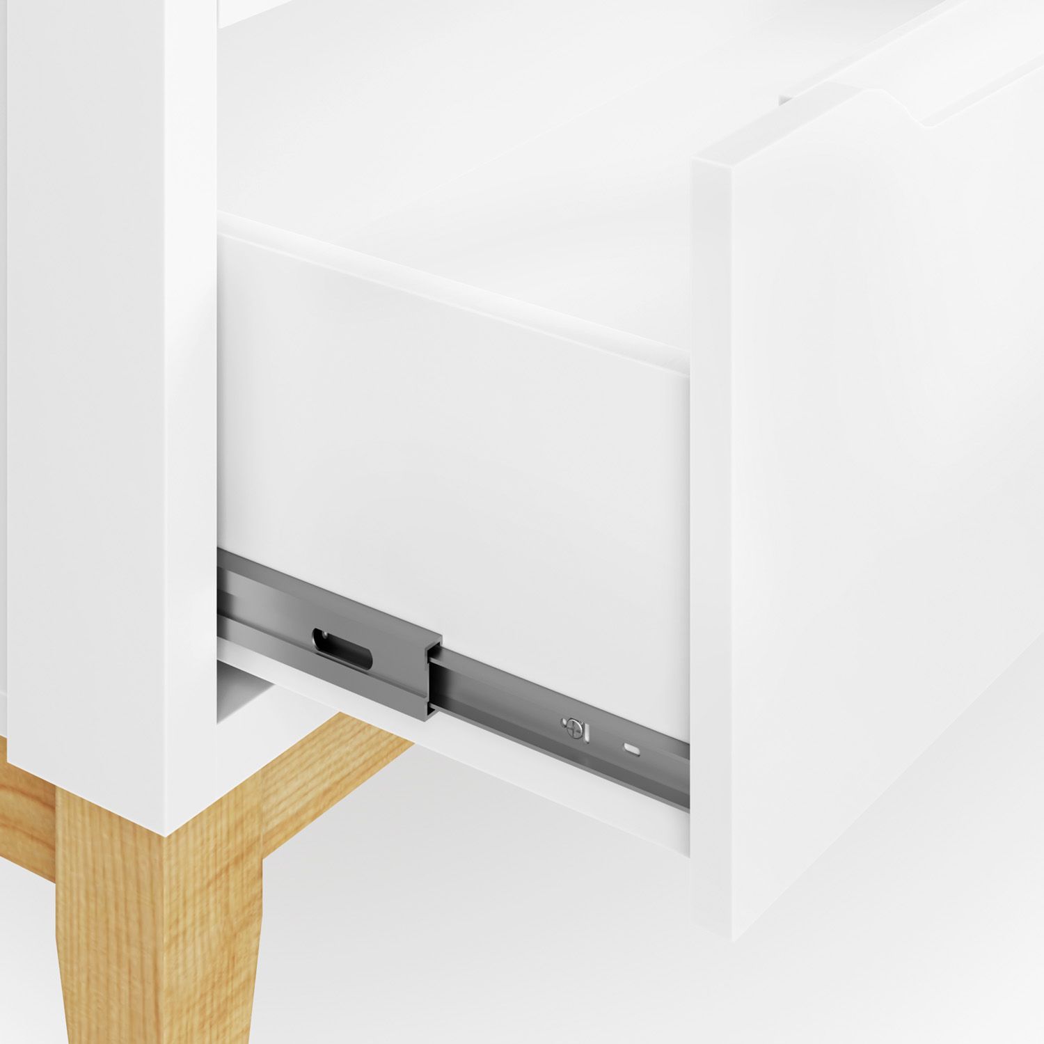 Cômoda Infantil Branco com Porta Retrô Amor Perfeito