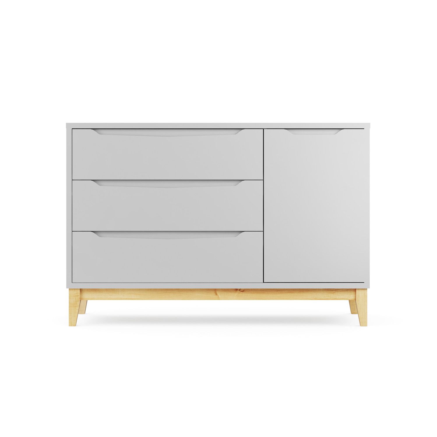 Cômoda Infantil Branco com Porta Retrô Amor Perfeito