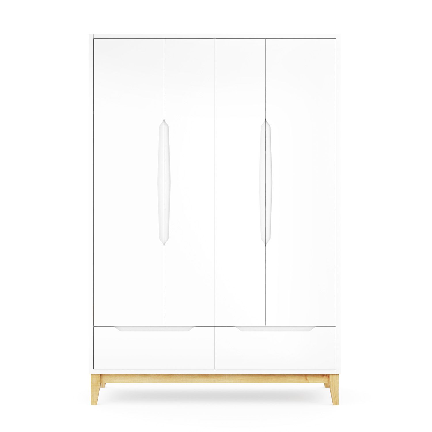 Guarda Roupa Infantil Branco 4 Portas Amor Perfeito