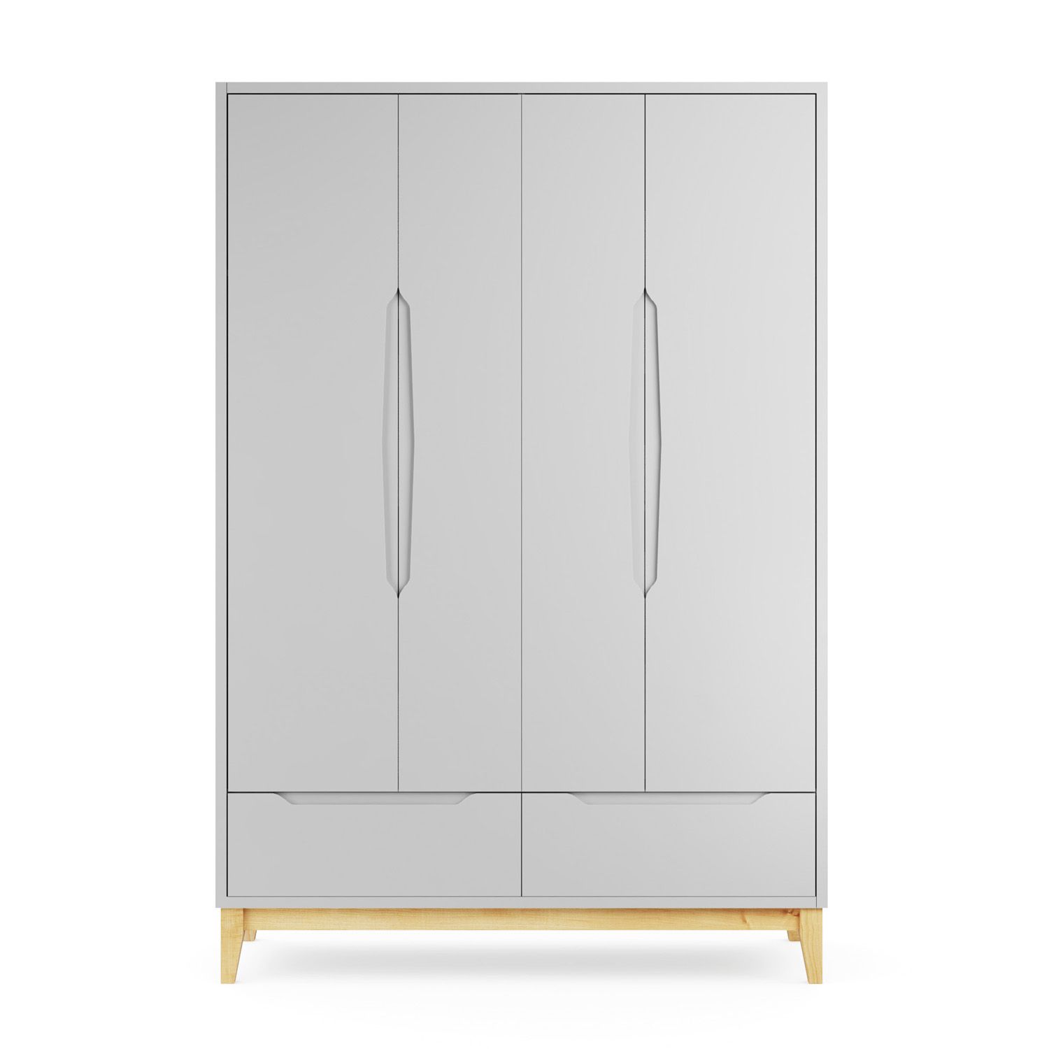 Guarda Roupa Infantil Branco 4 Portas Amor Perfeito