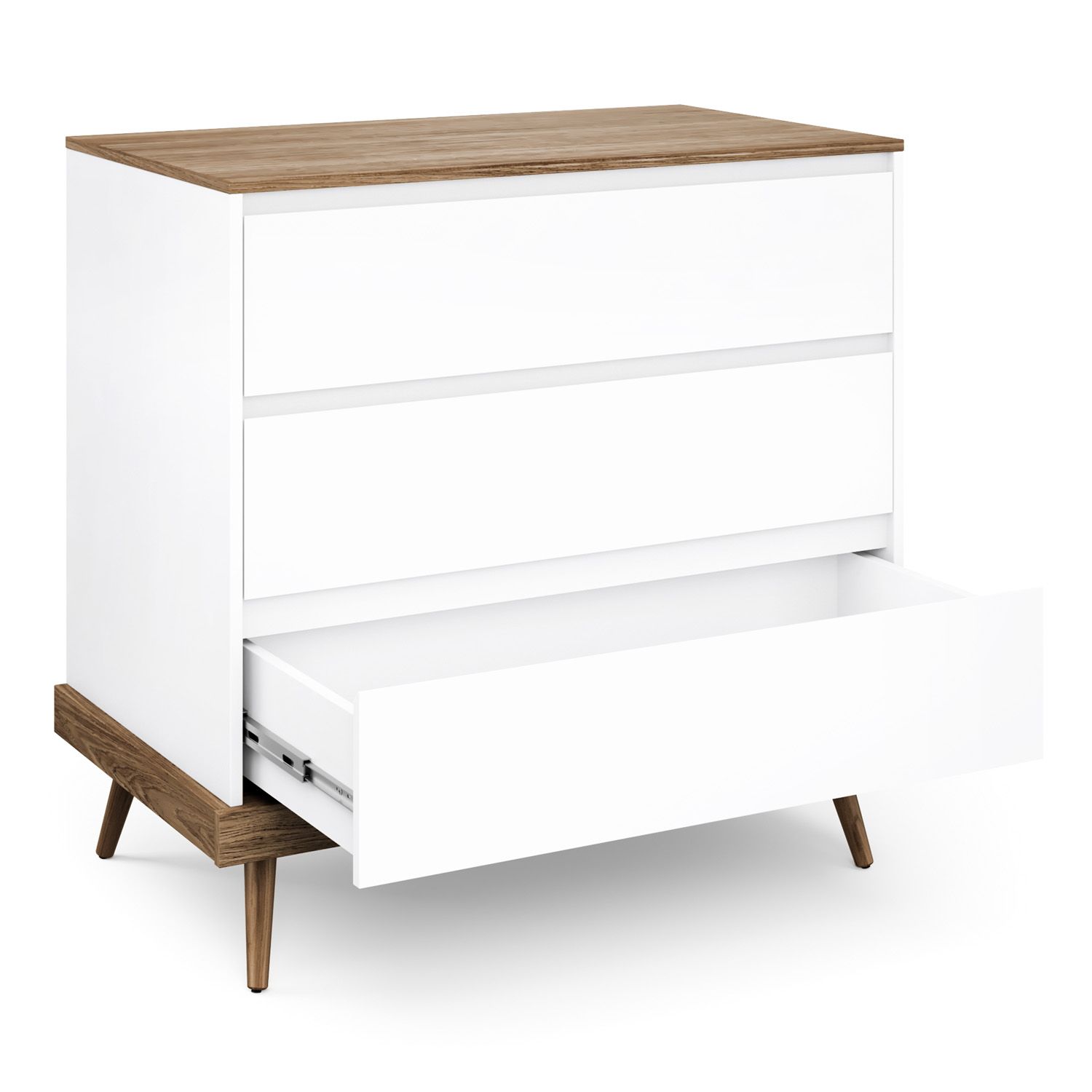 Cômoda Infantil Branco Retrô Canção de Ninar