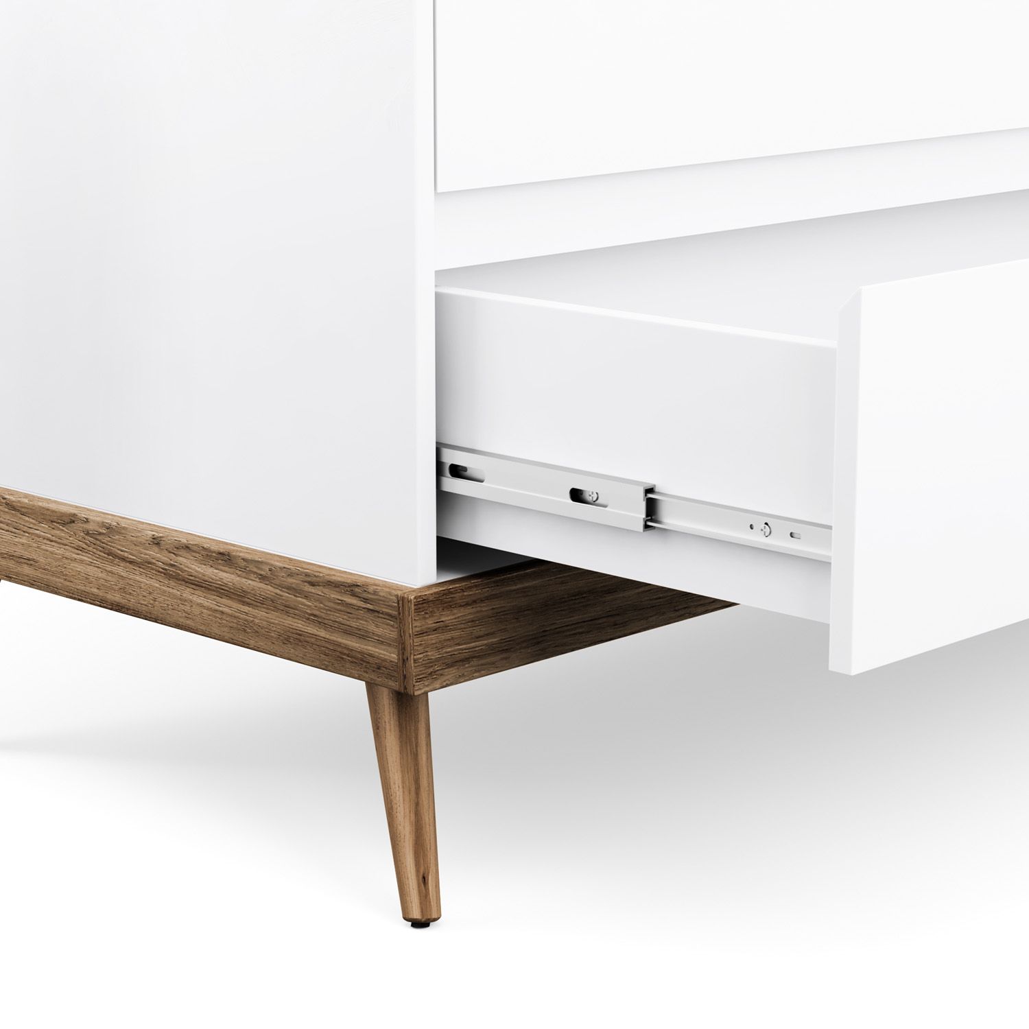 Cômoda Infantil Branco com Porta Retrô Canção de Ninar