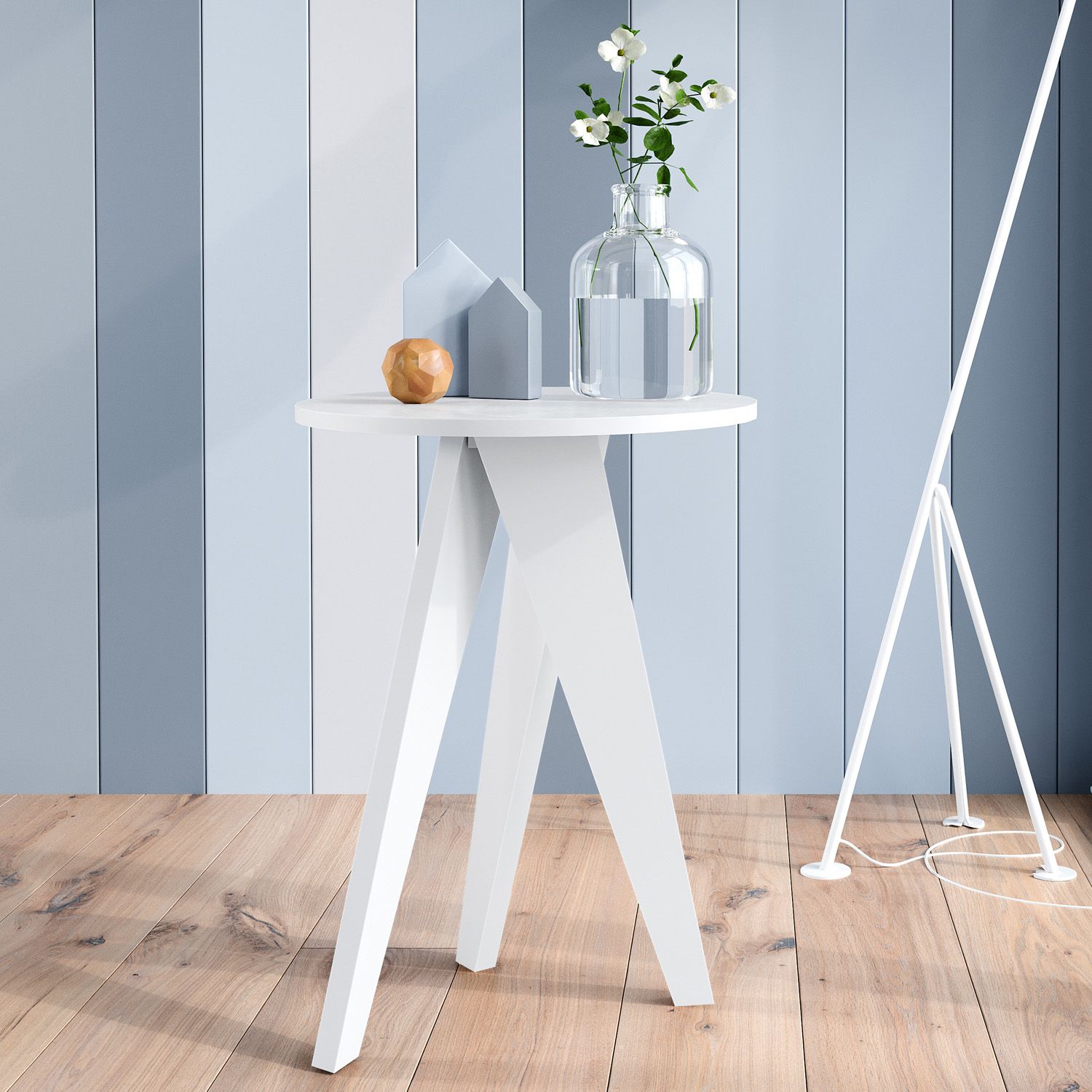 Mesa de Canto Branco Retrô Canção de Ninar