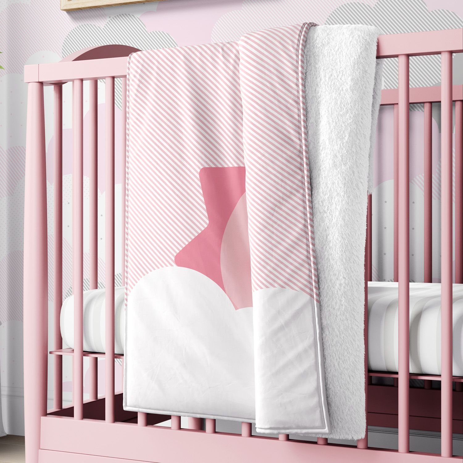 Cobertor Nuvem de Algodão Amarelo 1M