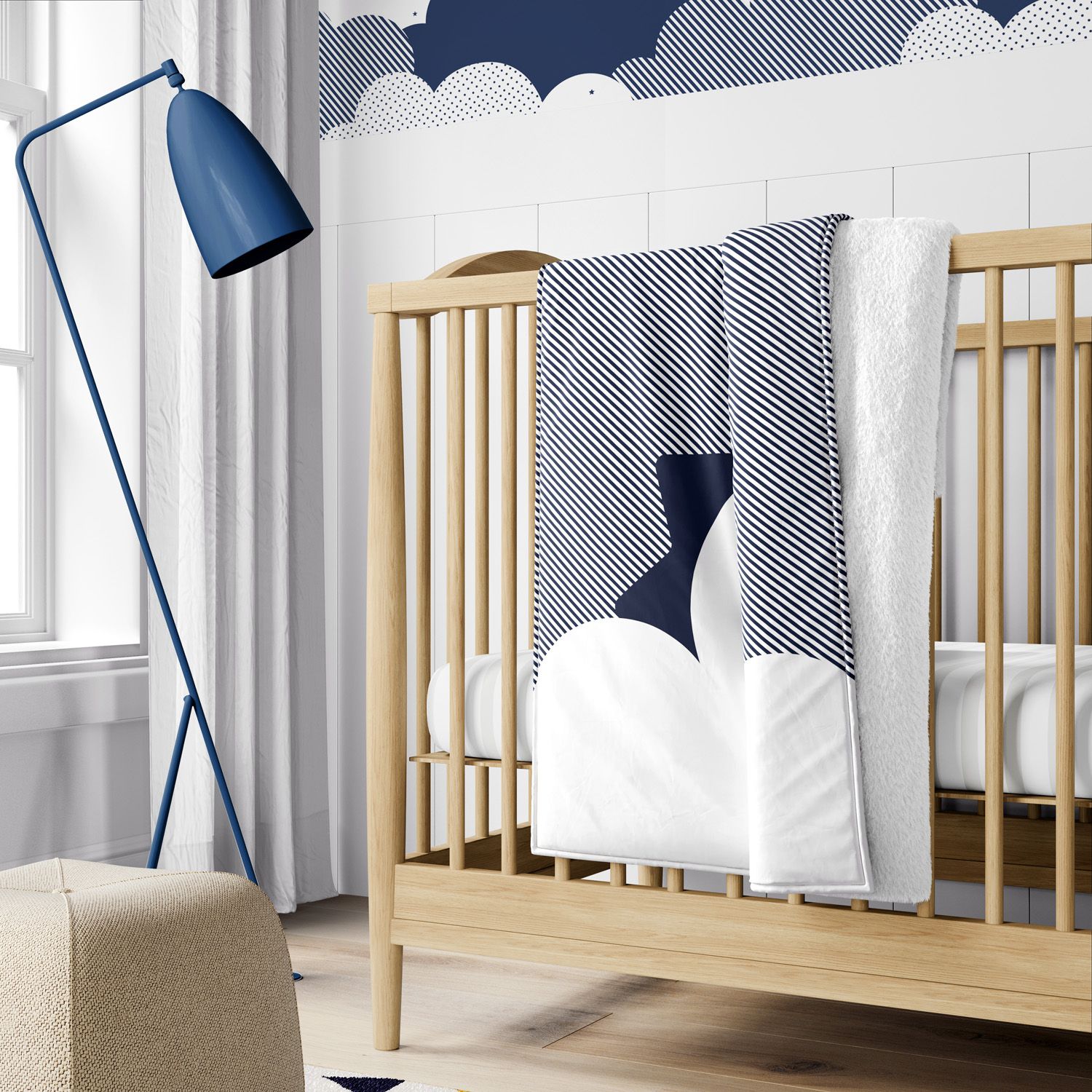 Cobertor Nuvem de Algodão Amarelo 1M