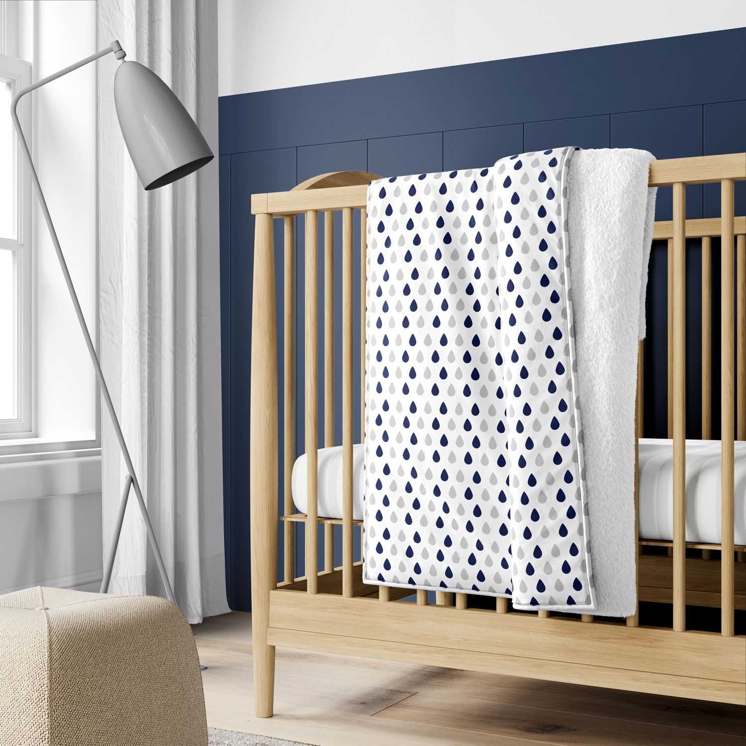 Cobertor Gotas do Céu Azul 1M