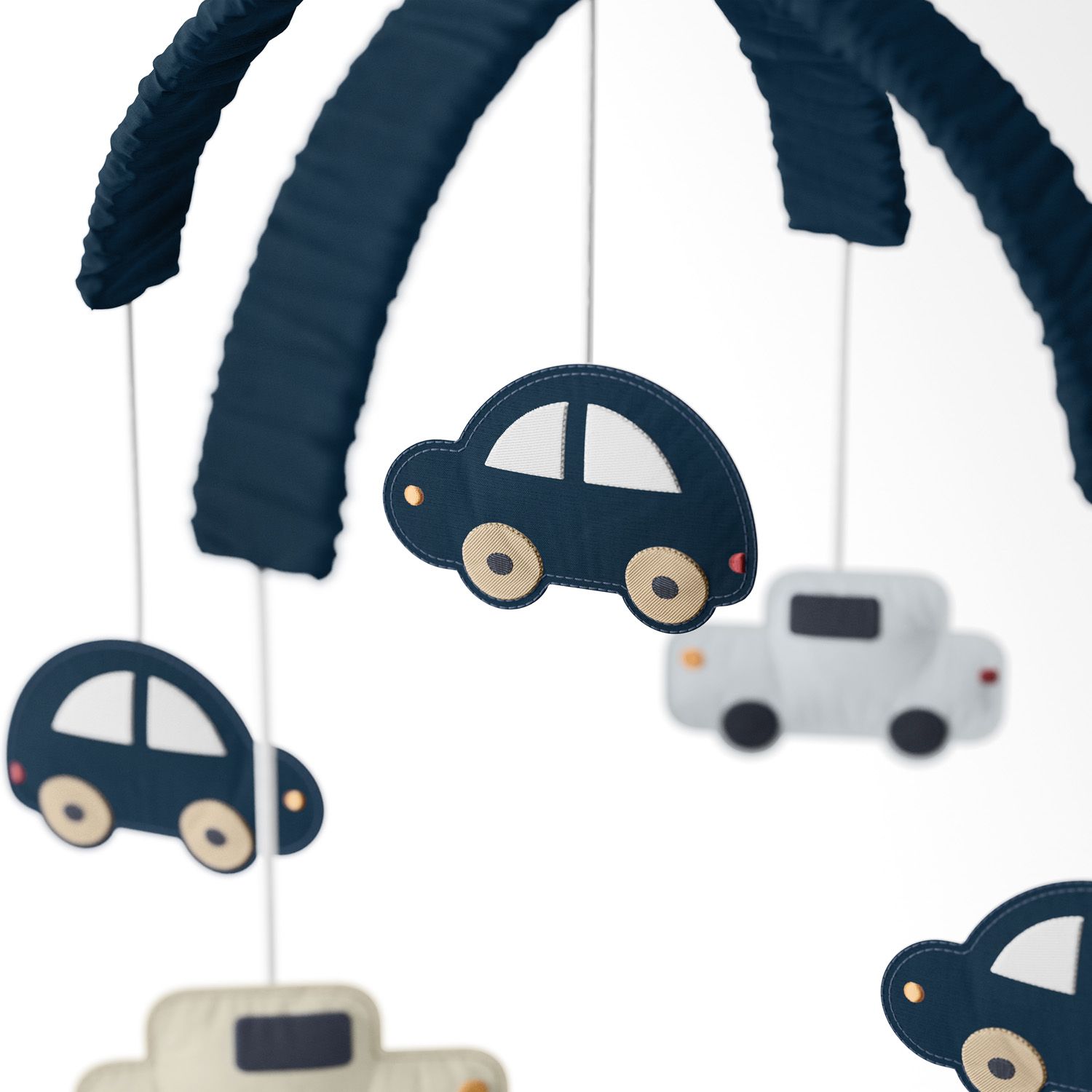 Móbile Carrinhos Azul Marinho