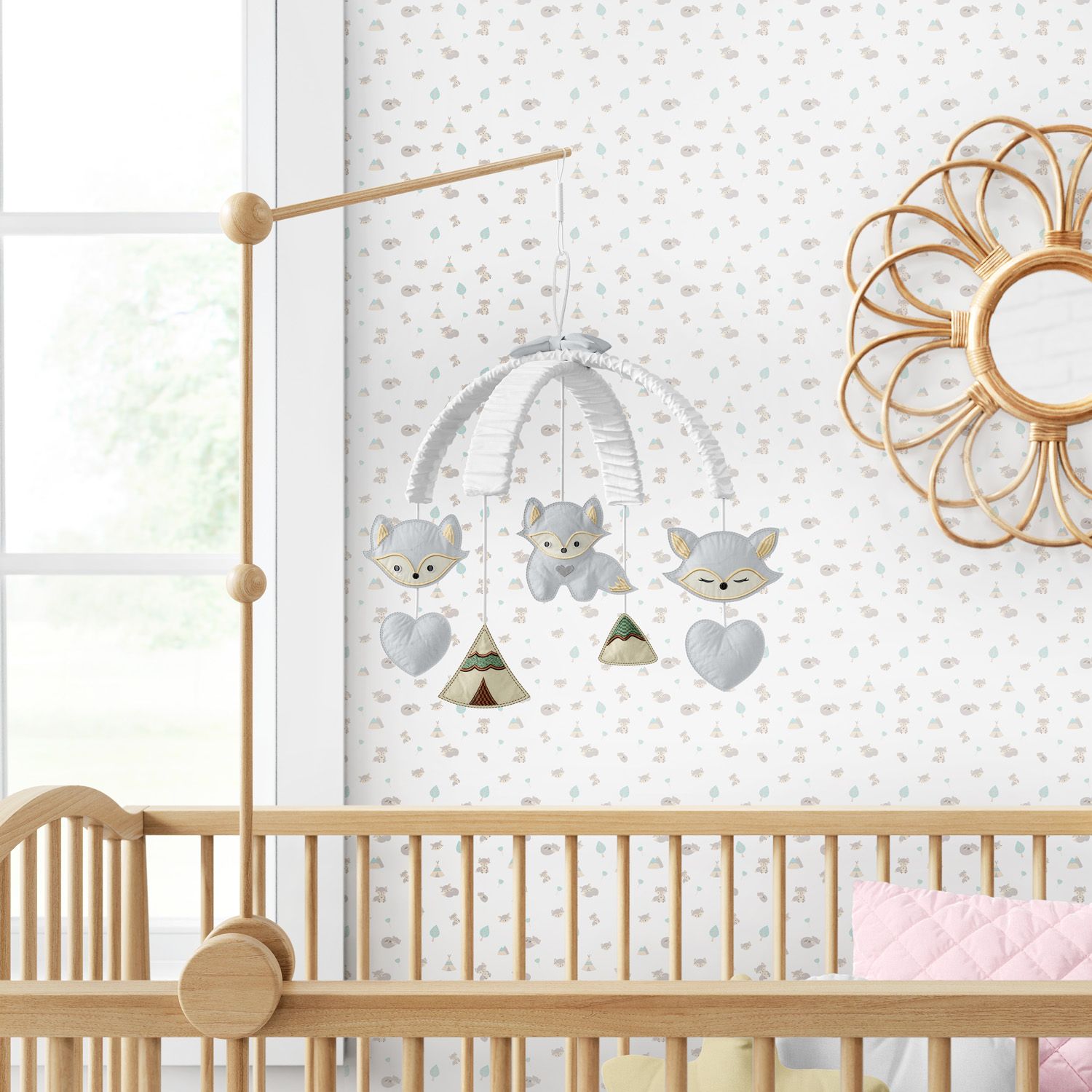 Móbile Raposinha Cinza