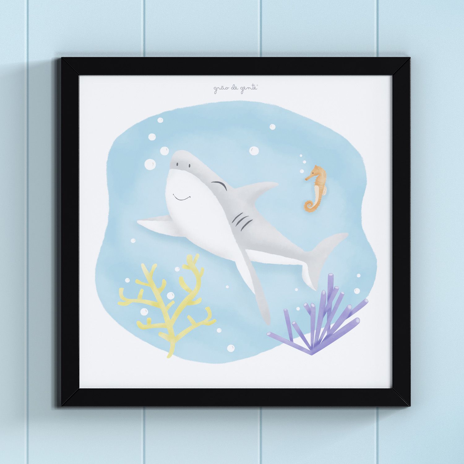 Quadro Tubarão Alegria 38cm