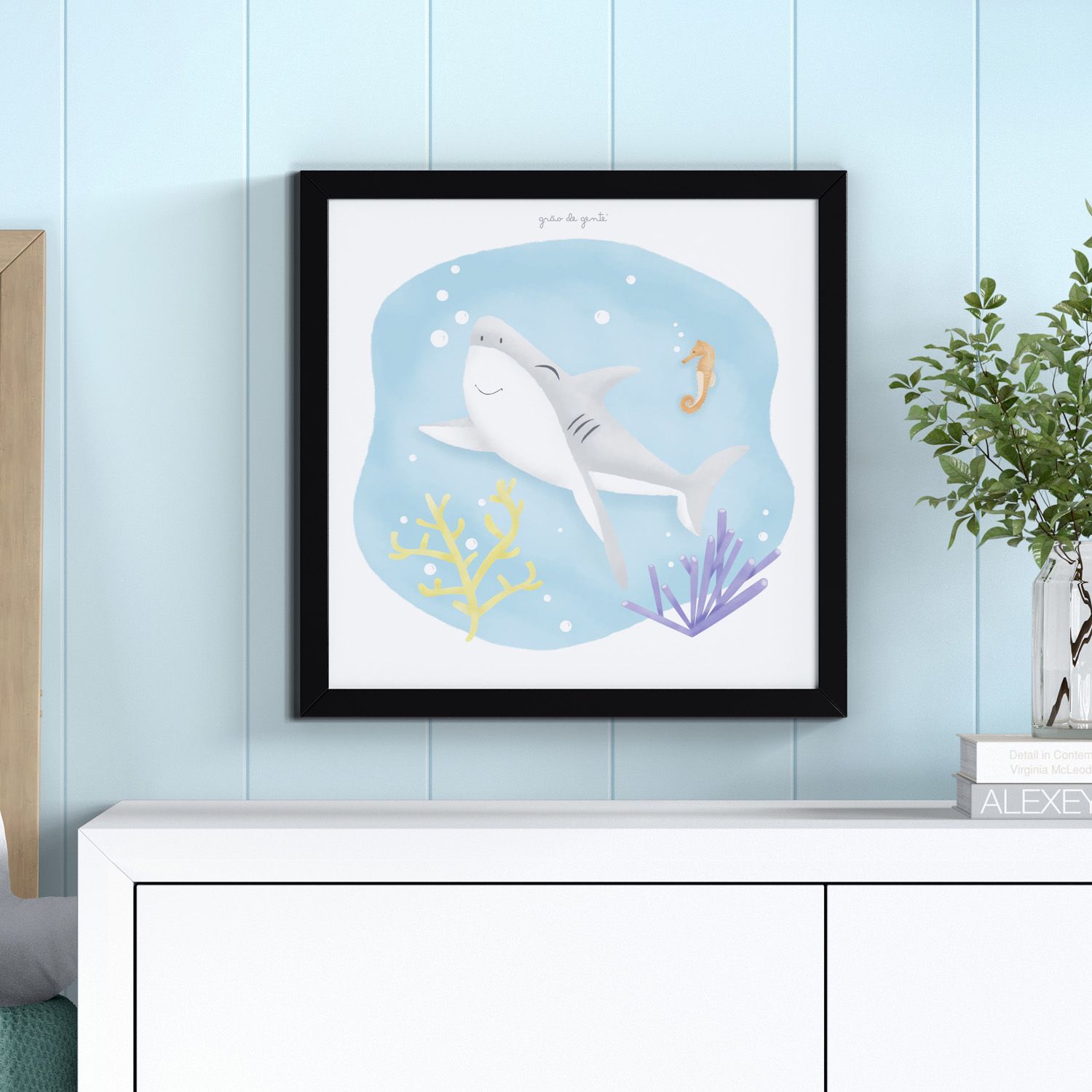 Quadro Tubarão Alegria 38cm - imagem 4