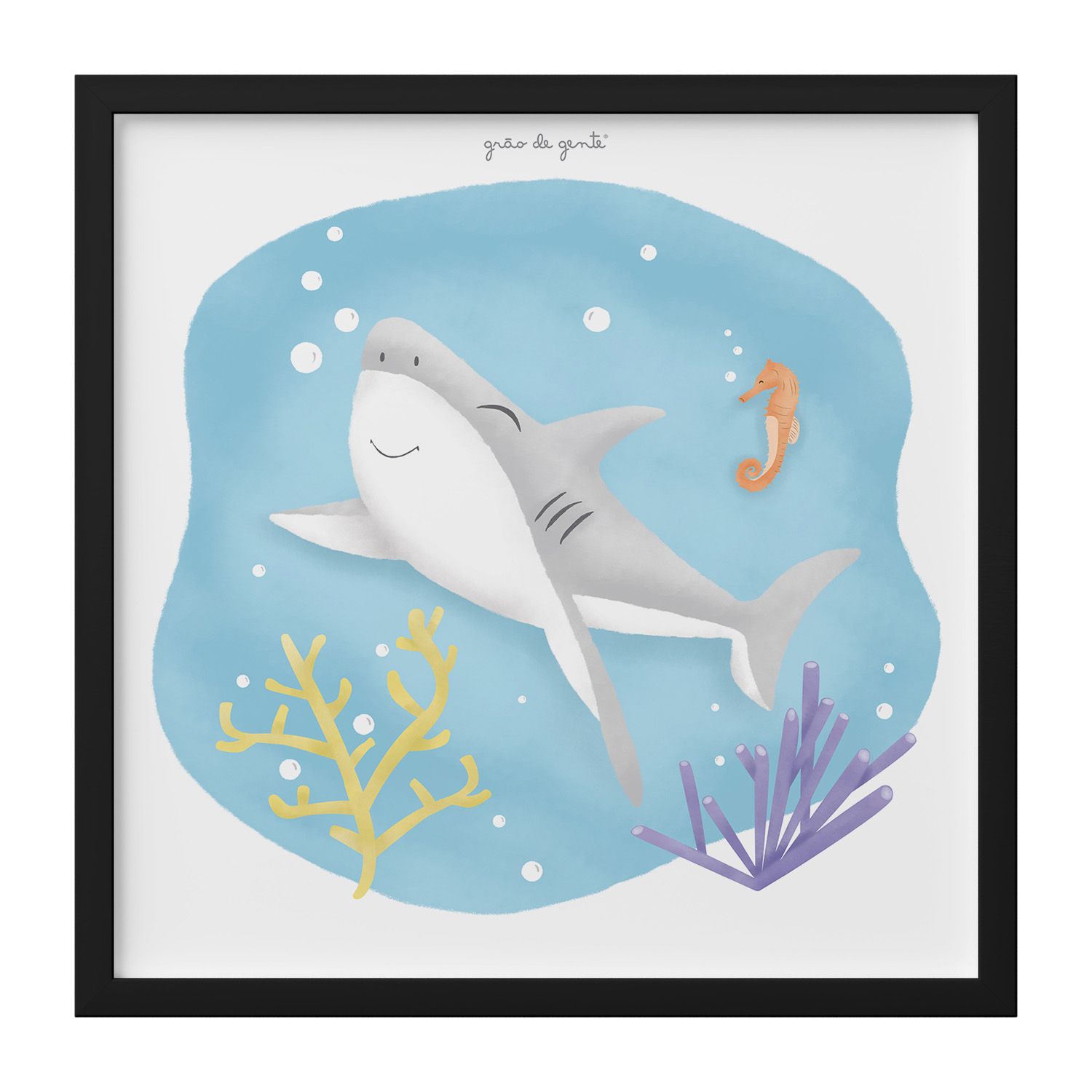 Quadro Tubarão Alegria 38cm - imagem 2