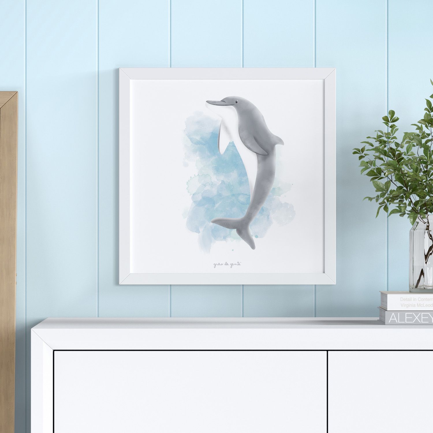 Quadro Fundo do Mar Golfinho 38cm - imagem 4