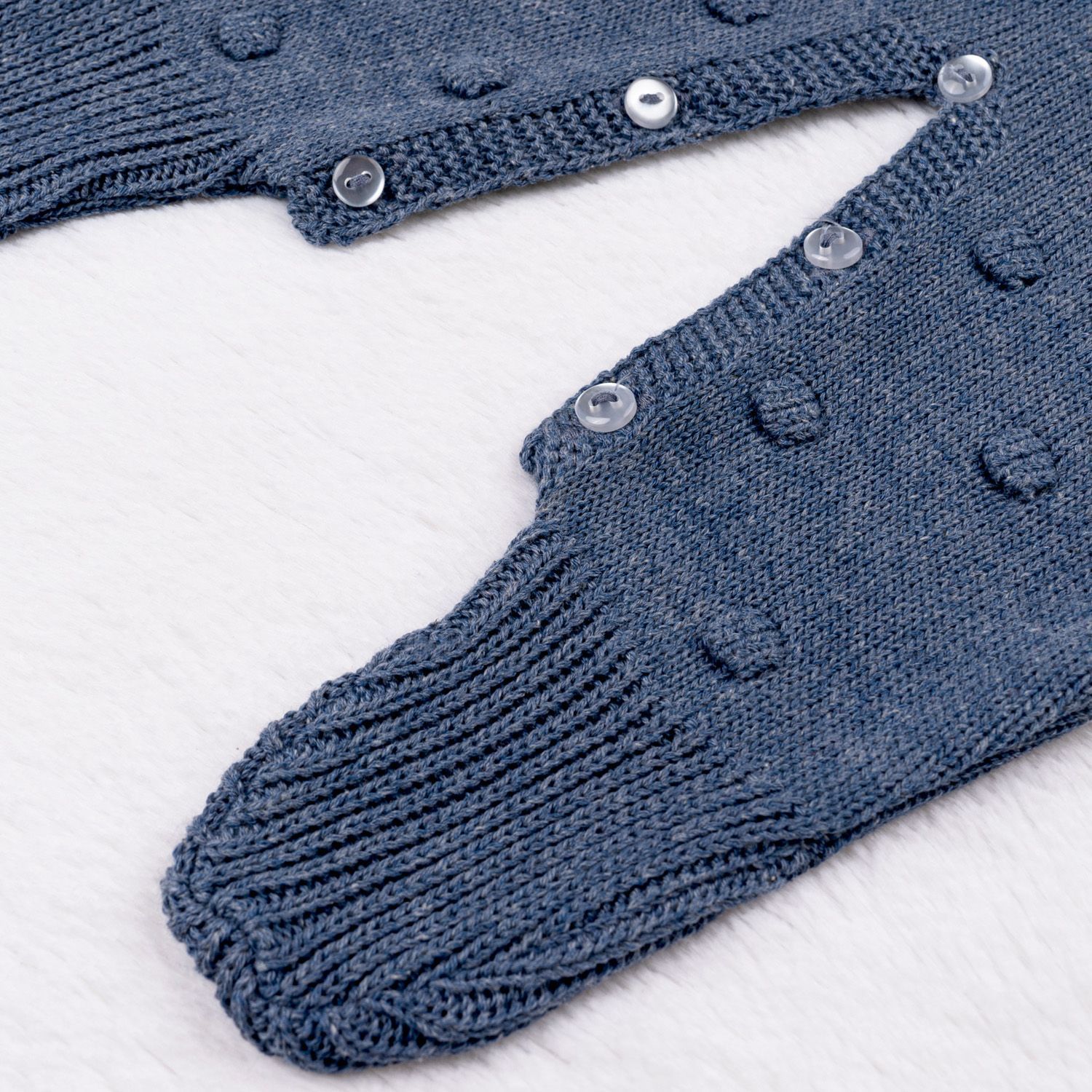 Macacão Tricot Bolinha Vermelho