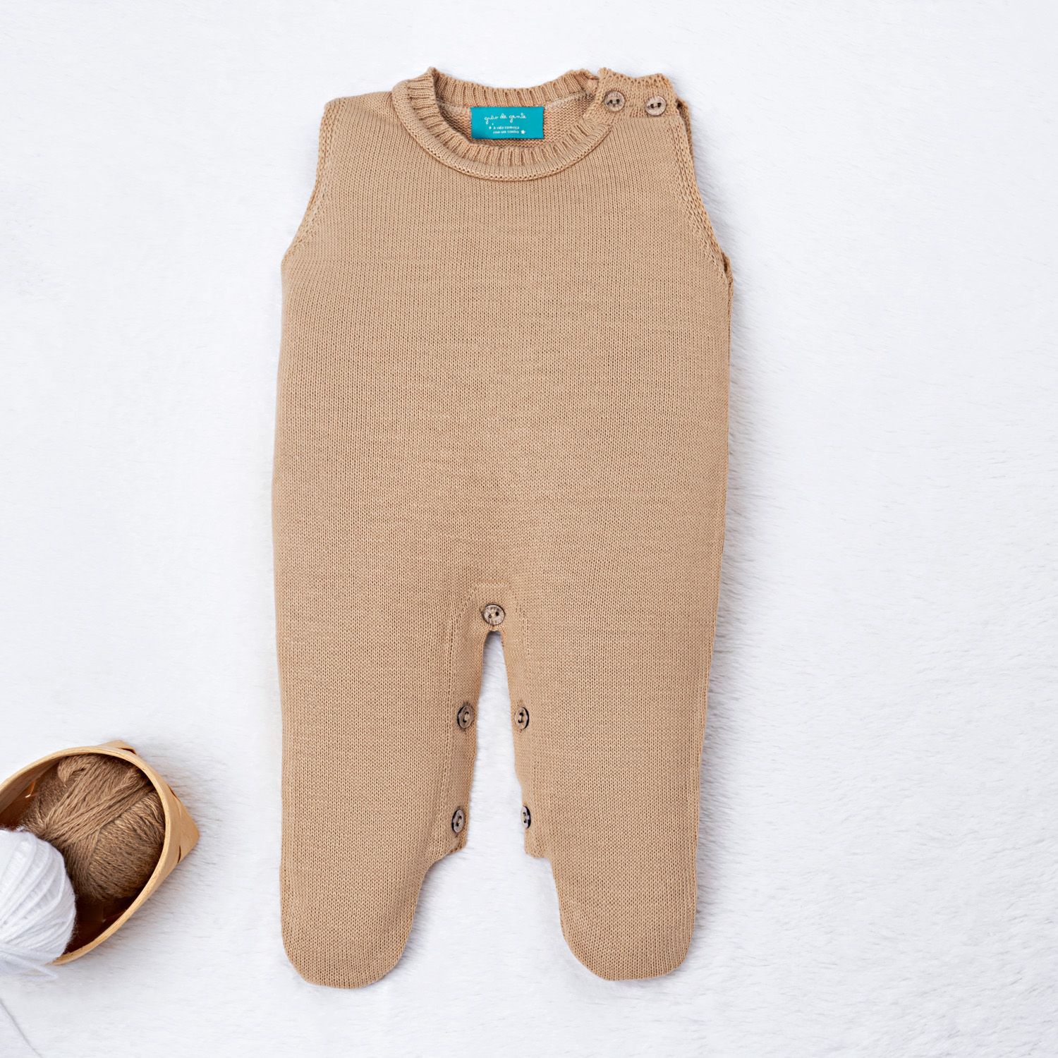 Macacão Tricot Vermelho Maçã do Amor