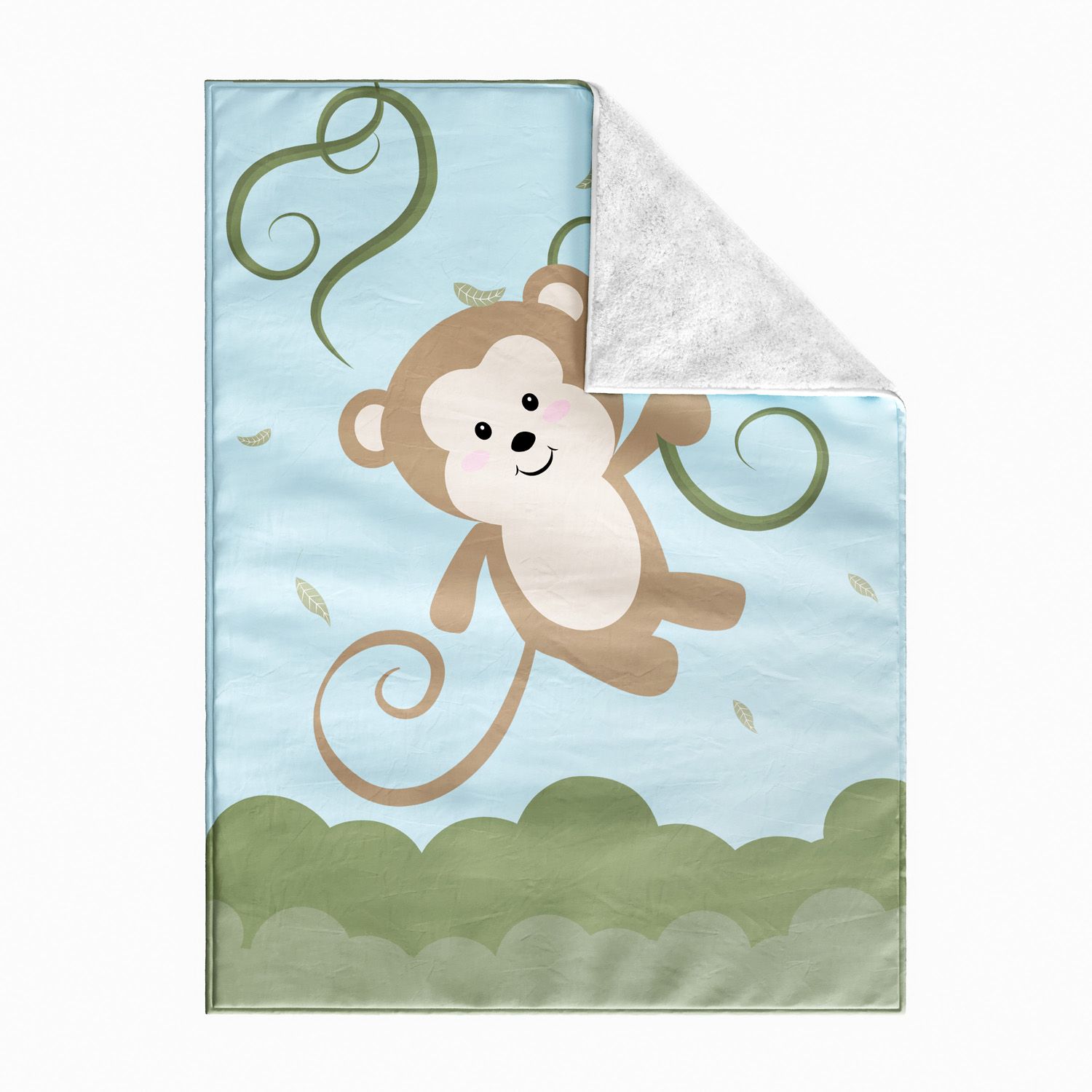 Manta Dupla Face com Soft Amiguinho Macaco 1M