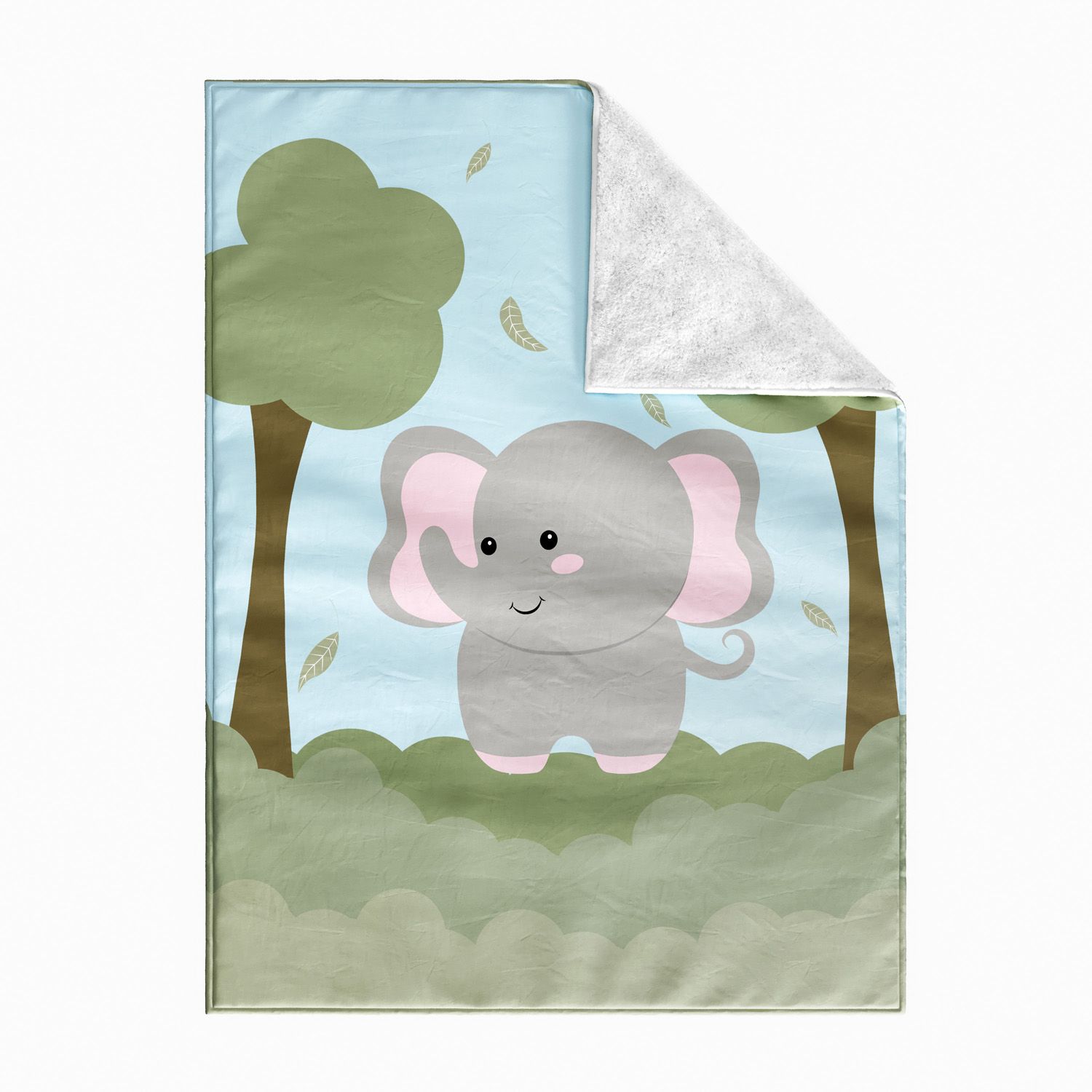 Manta Dupla Face com Soft Amiguinho Elefante 1M