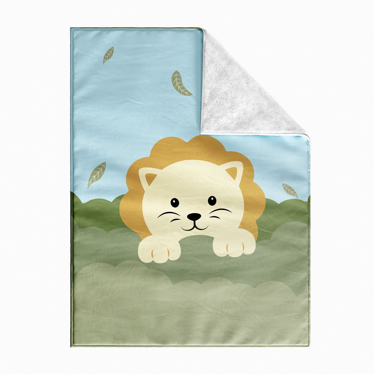 Manta Dupla Face com Soft Amiguinho Safári Leão 1M