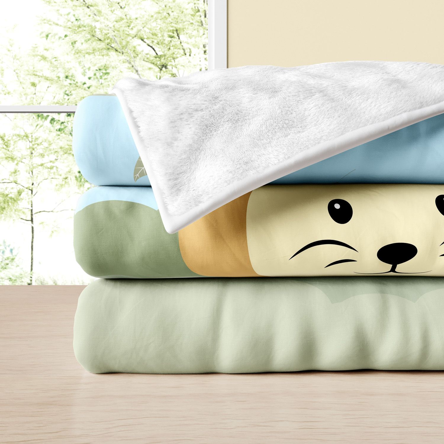 Manta Dupla Face com Soft Amiguinho Safári Leão 1M