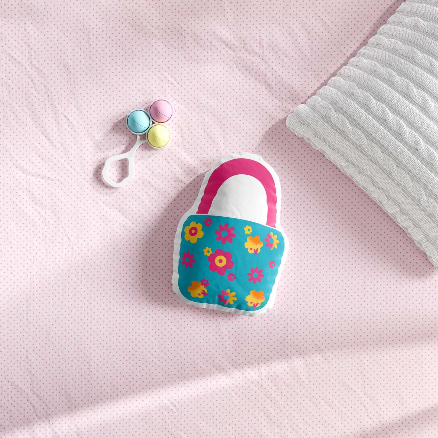 Almofada Bolsa Florida Baby Alive