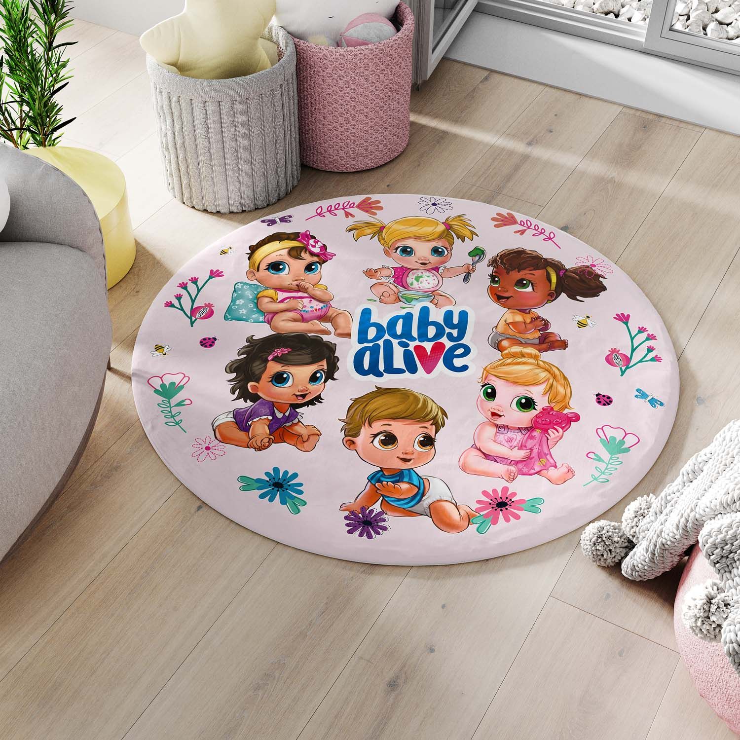 Tapete Redondo Baby Alive 90cm