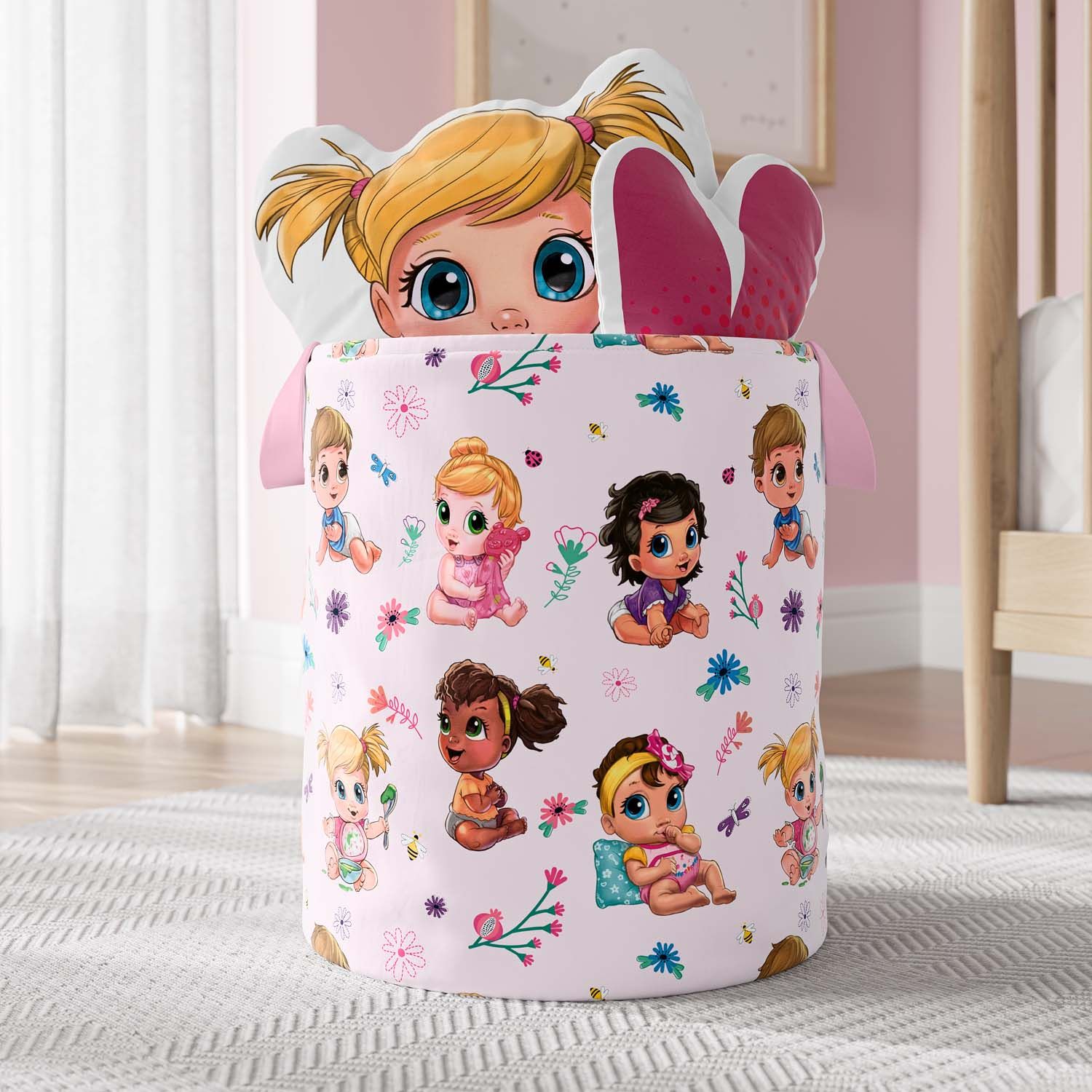 Cesto Organizador para Brinquedos Baby Alive Bonecas 35cm