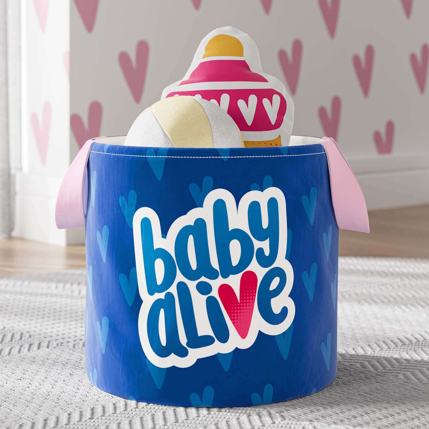 Cesto Organizador para Brinquedos Baby Alive 22cm