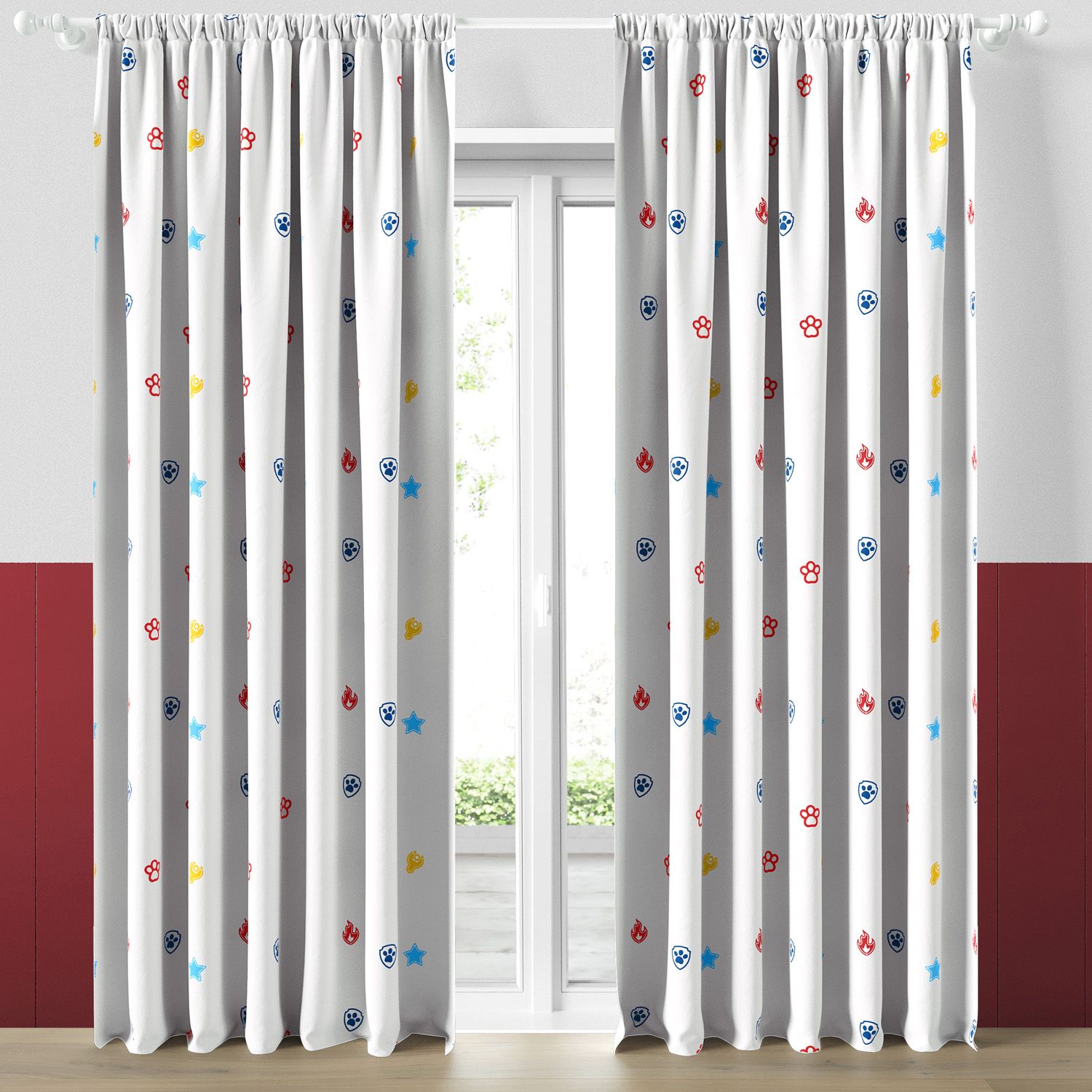 Cortina Patrulha Canina Branca