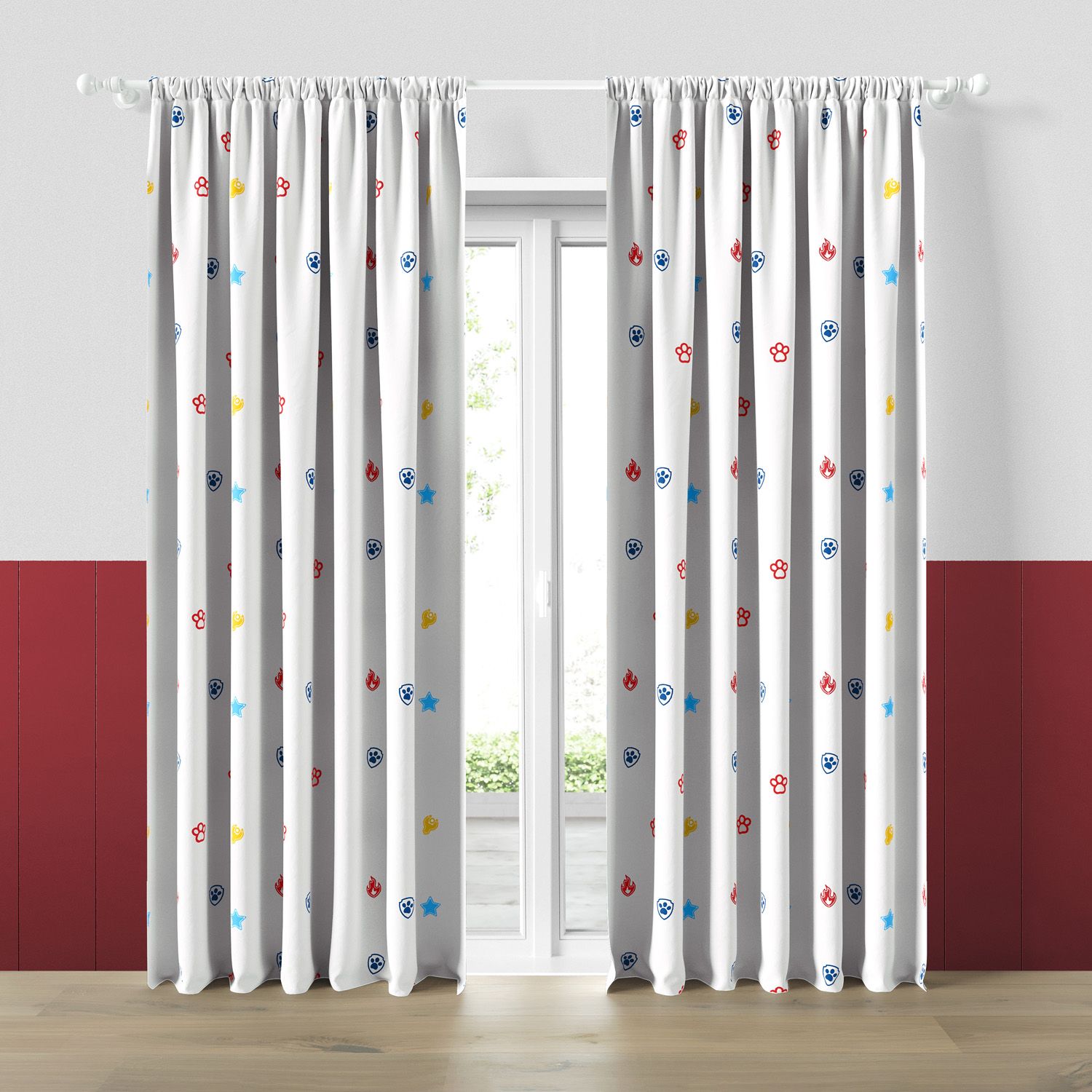 Cortina Patrulha Canina Branca