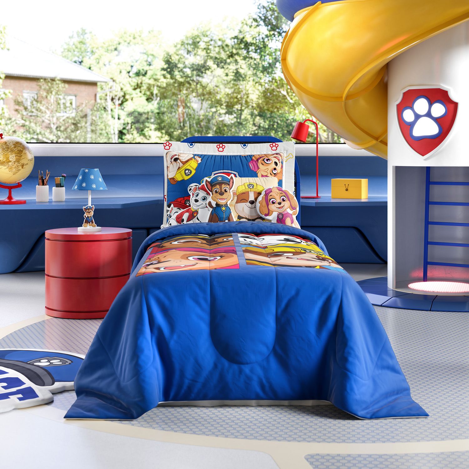 Jogo de Lençol Infantil Solteiro Patrulha Canina