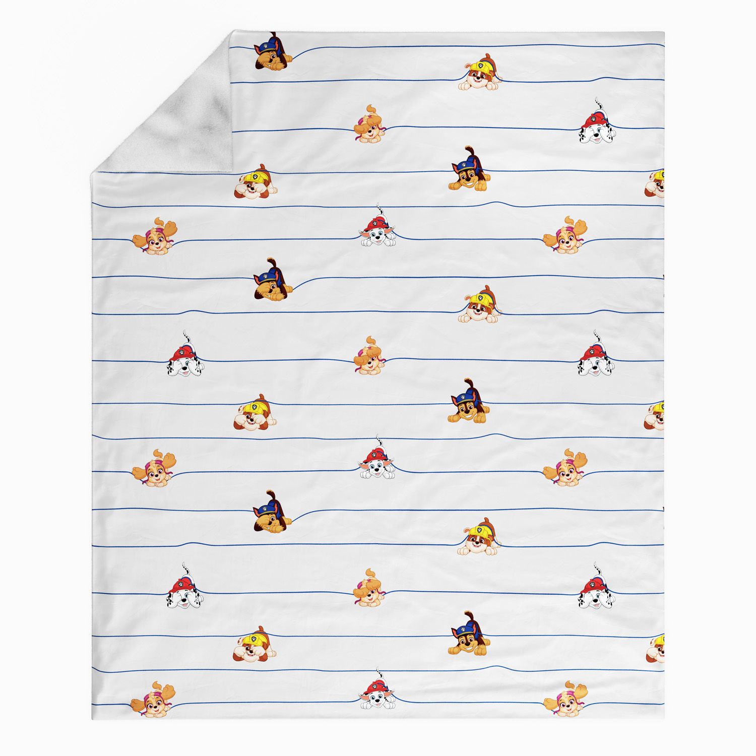Manta Infantil Solteiro Dupla Face com Soft Chase e seus Amigos Patrulha Canina 1,20M