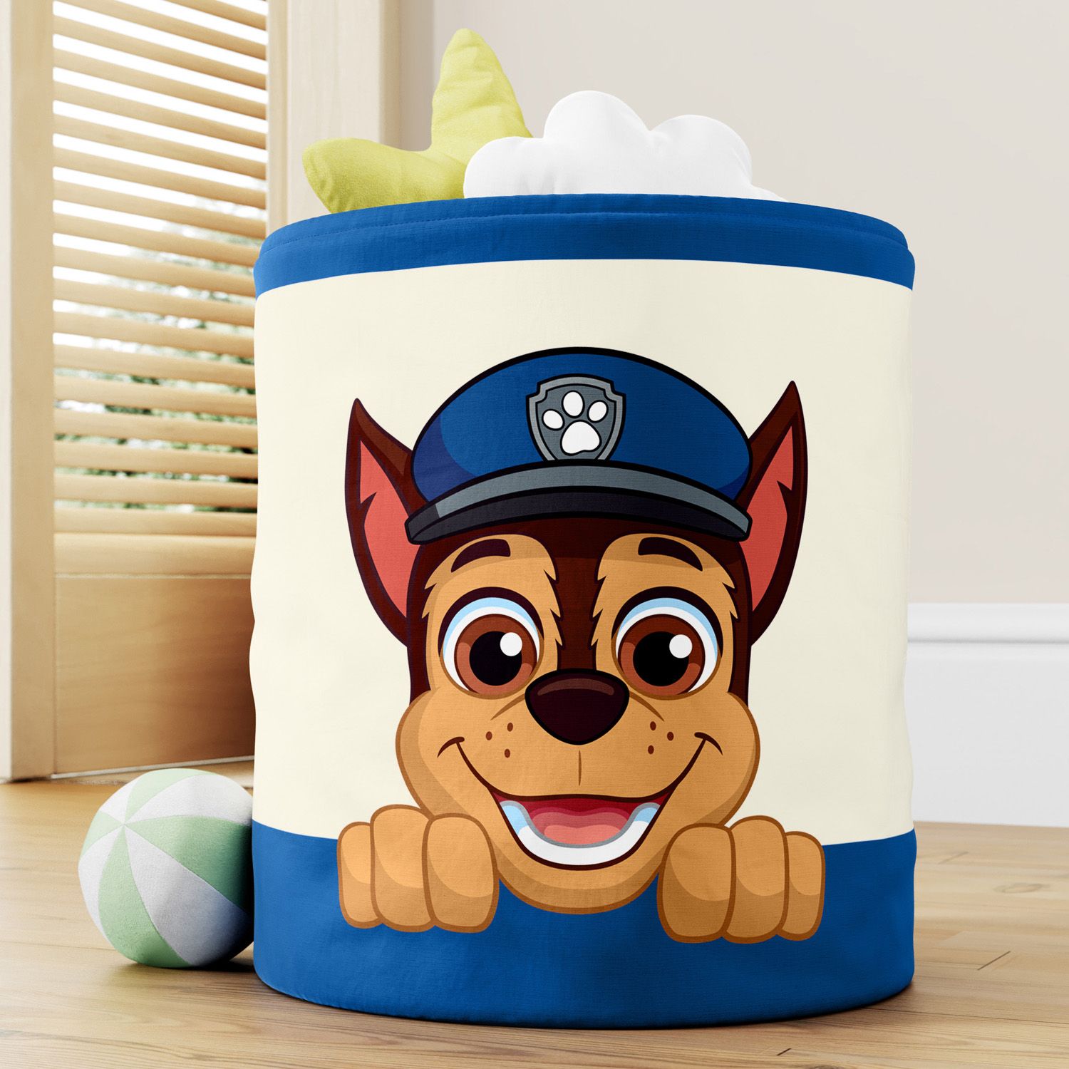 Cesto Organizador para Brinquedos Chase Patrulha Canina 35cm