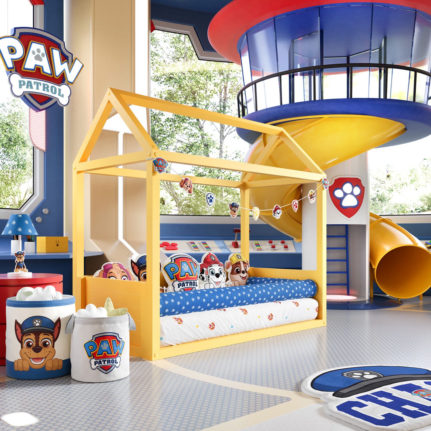 Varal Decorativo Patrulha Canina 2,20m