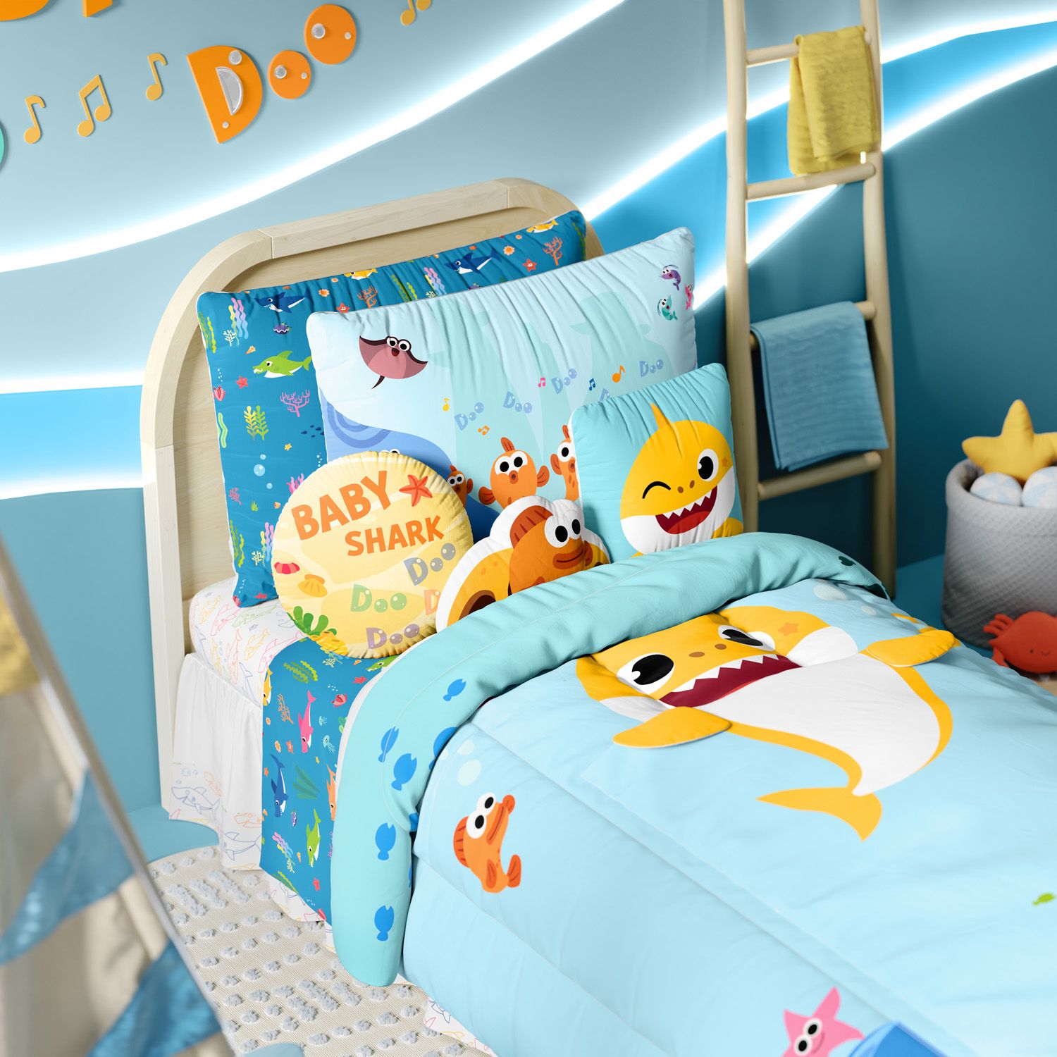 Saia de Cama Infantil Baby Shark