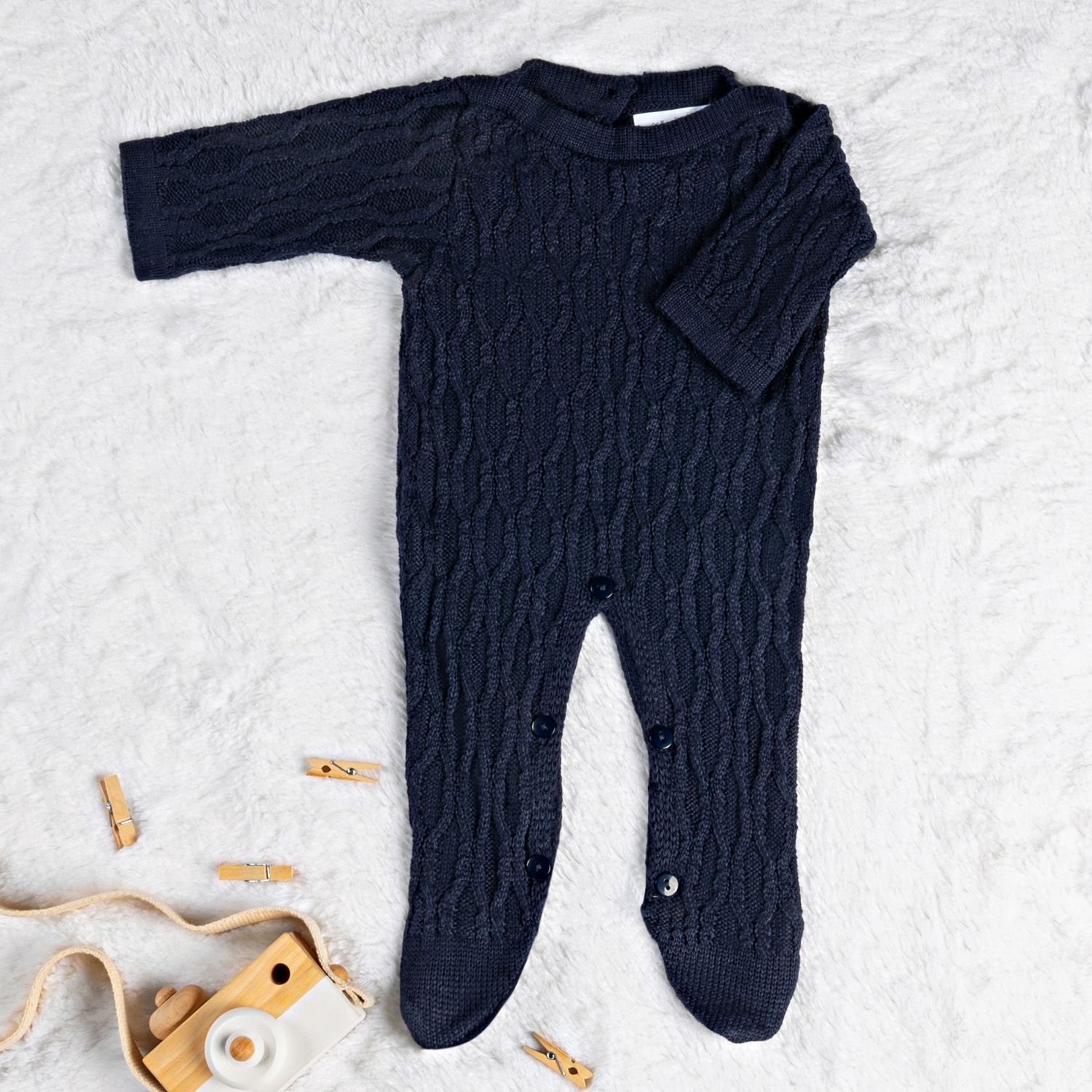 Macacão Tricot Colmeia Amarelo