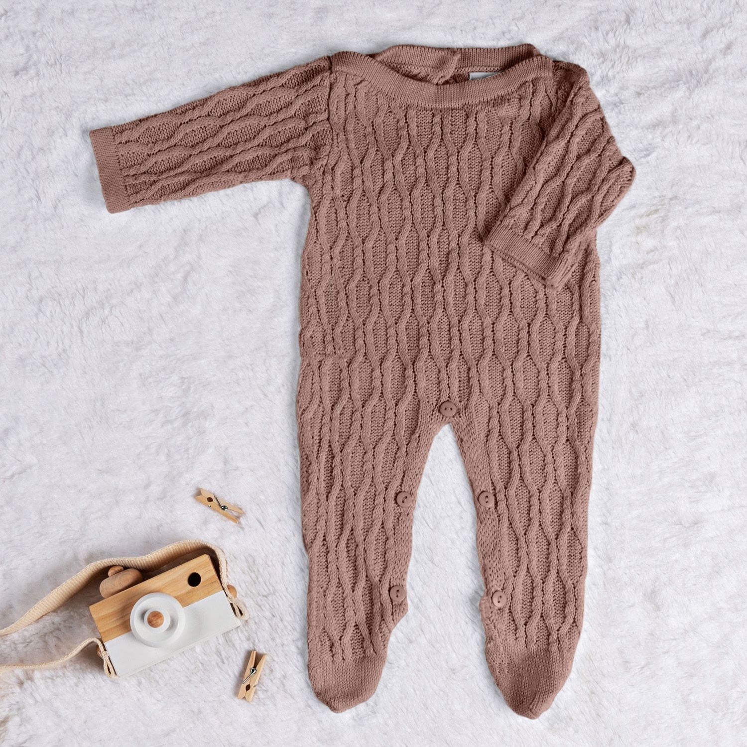 Macacão Tricot Colmeia Amarelo