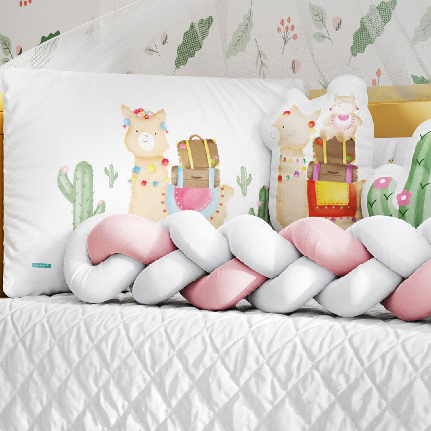 Kit Berço Trança Lhama — vista alternativa