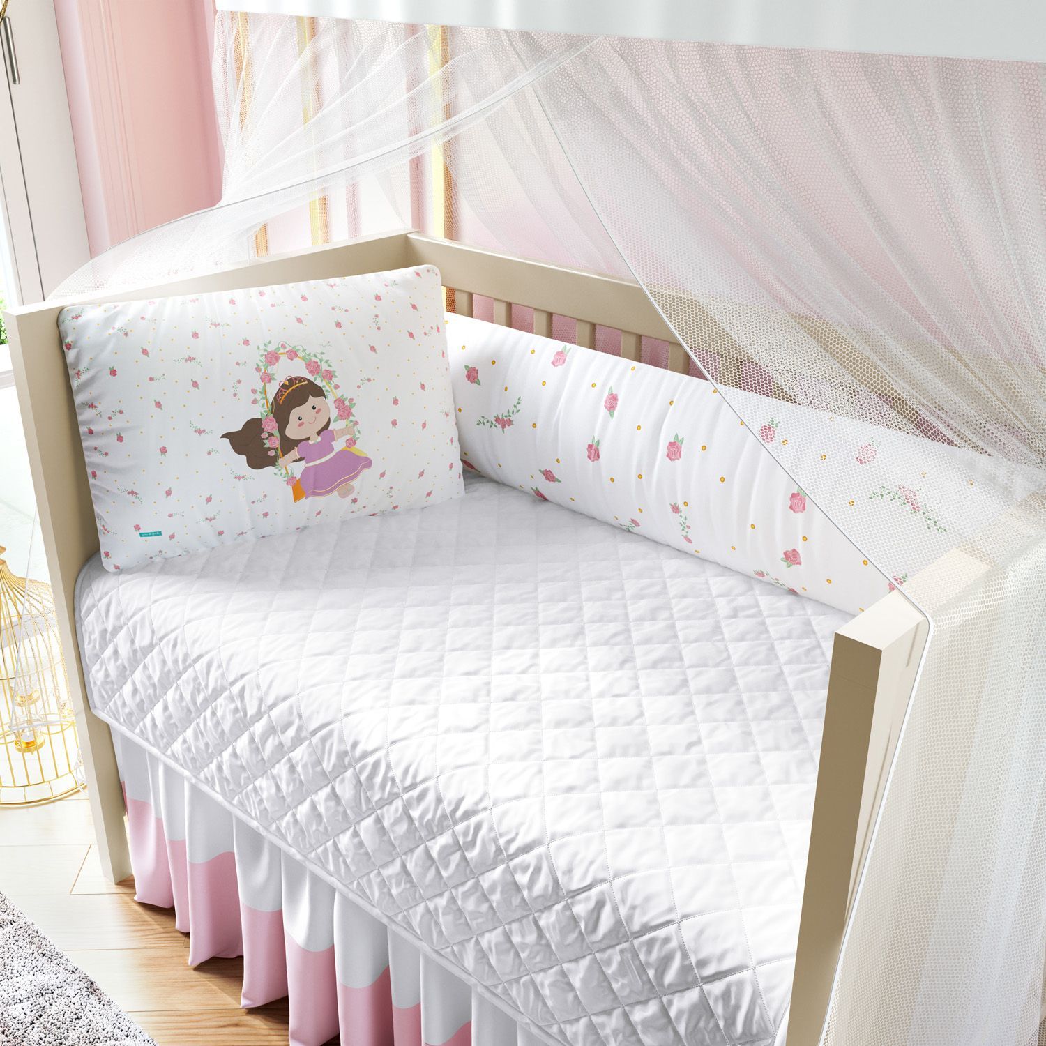 Kit Berço Trança Princesinha Luna — vista alternativa