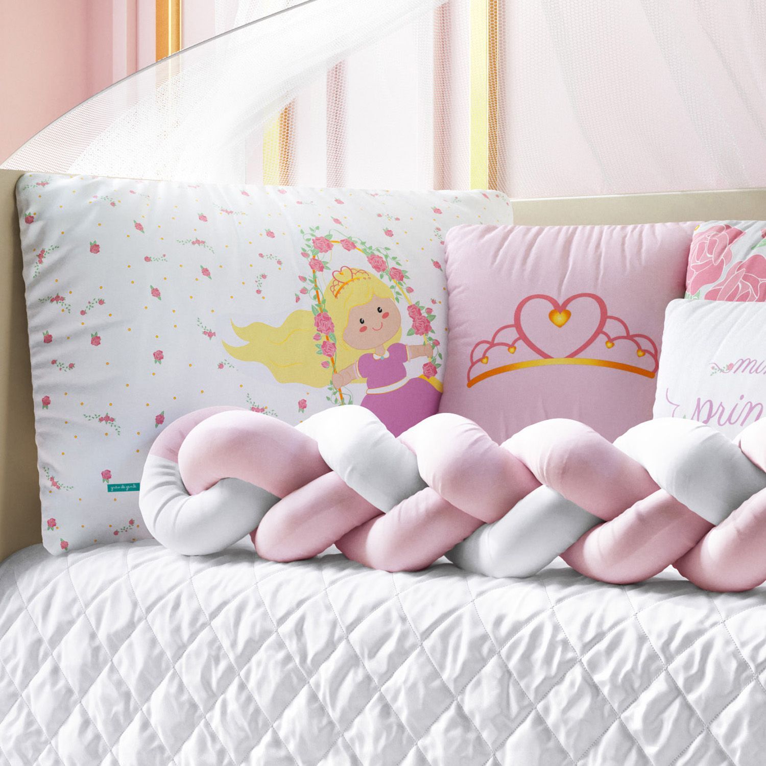 Kit Berço Trança Princesinha Luna