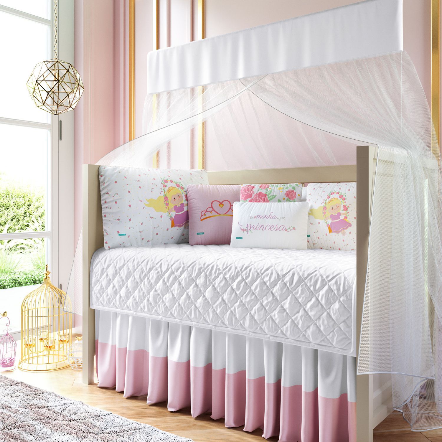 Kit Berço Trança Princesinha Luna