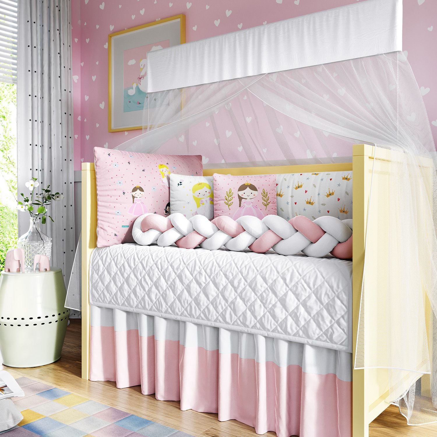 Kit Berço Trança Princesa Elisa — vista alternativa