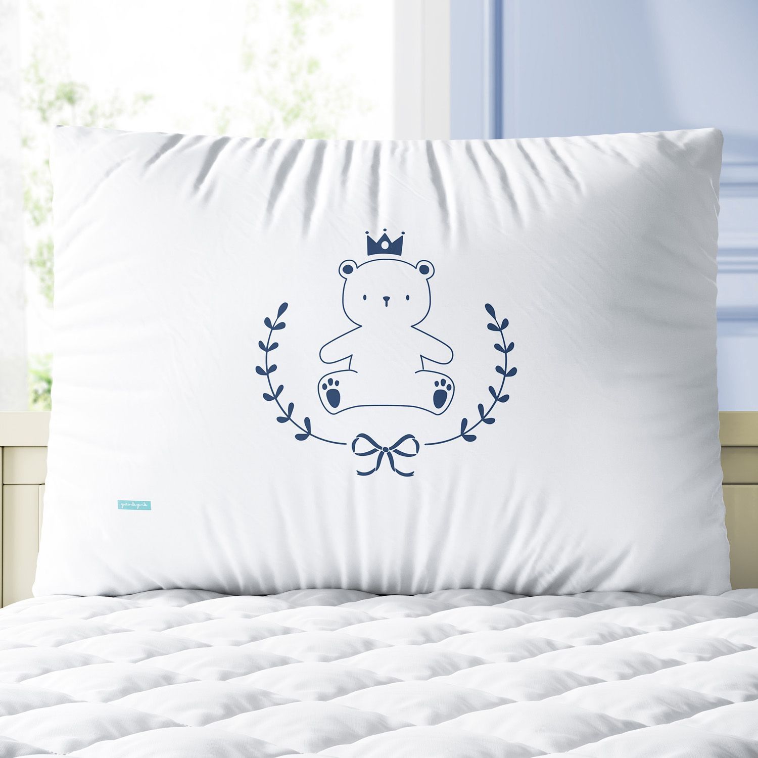 Kit Berço Trança Teddy Príncipe Azul