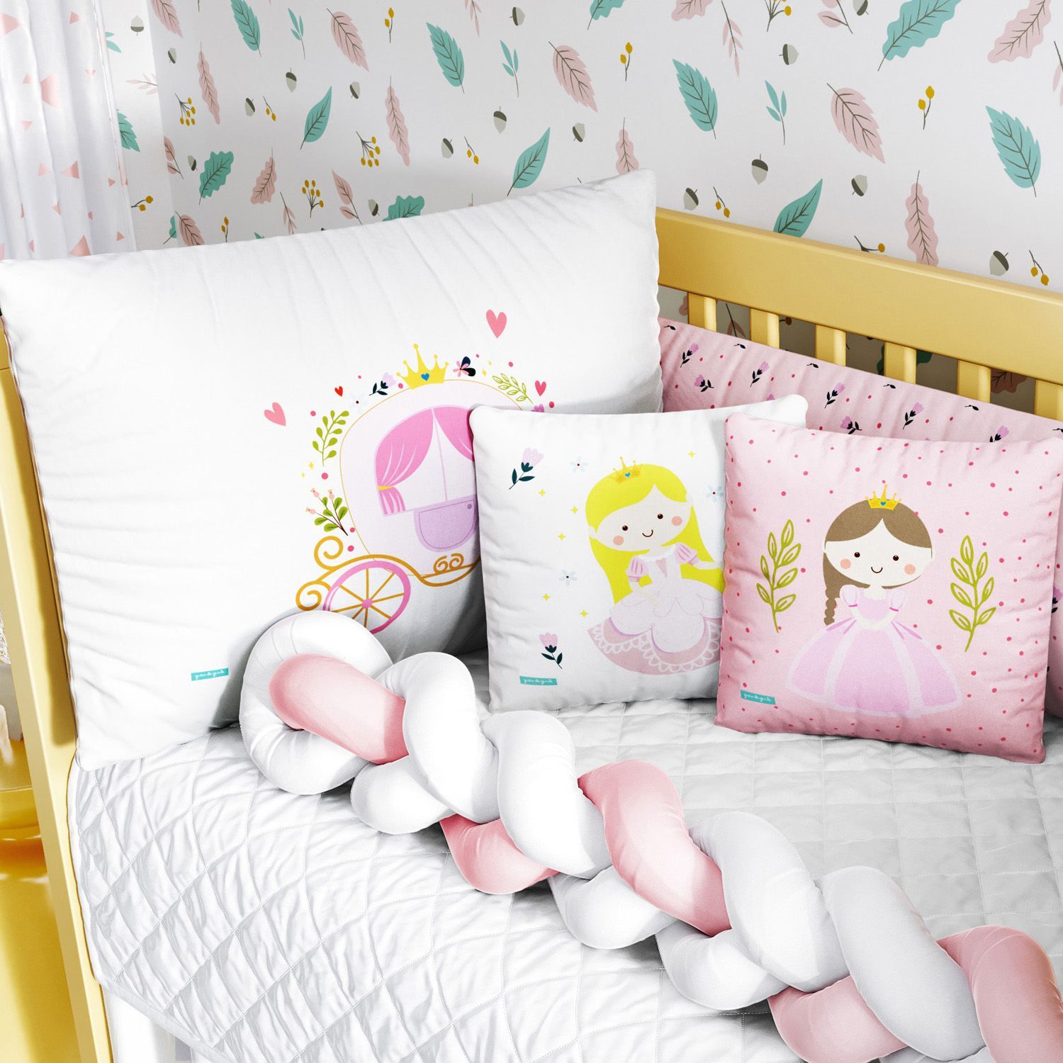 Kit Berço Trança Carruagem Encantada