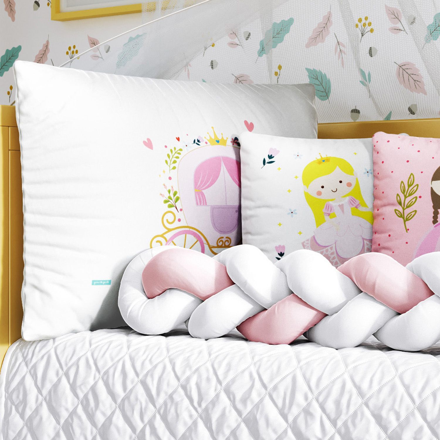 Kit Berço Trança Carruagem Encantada