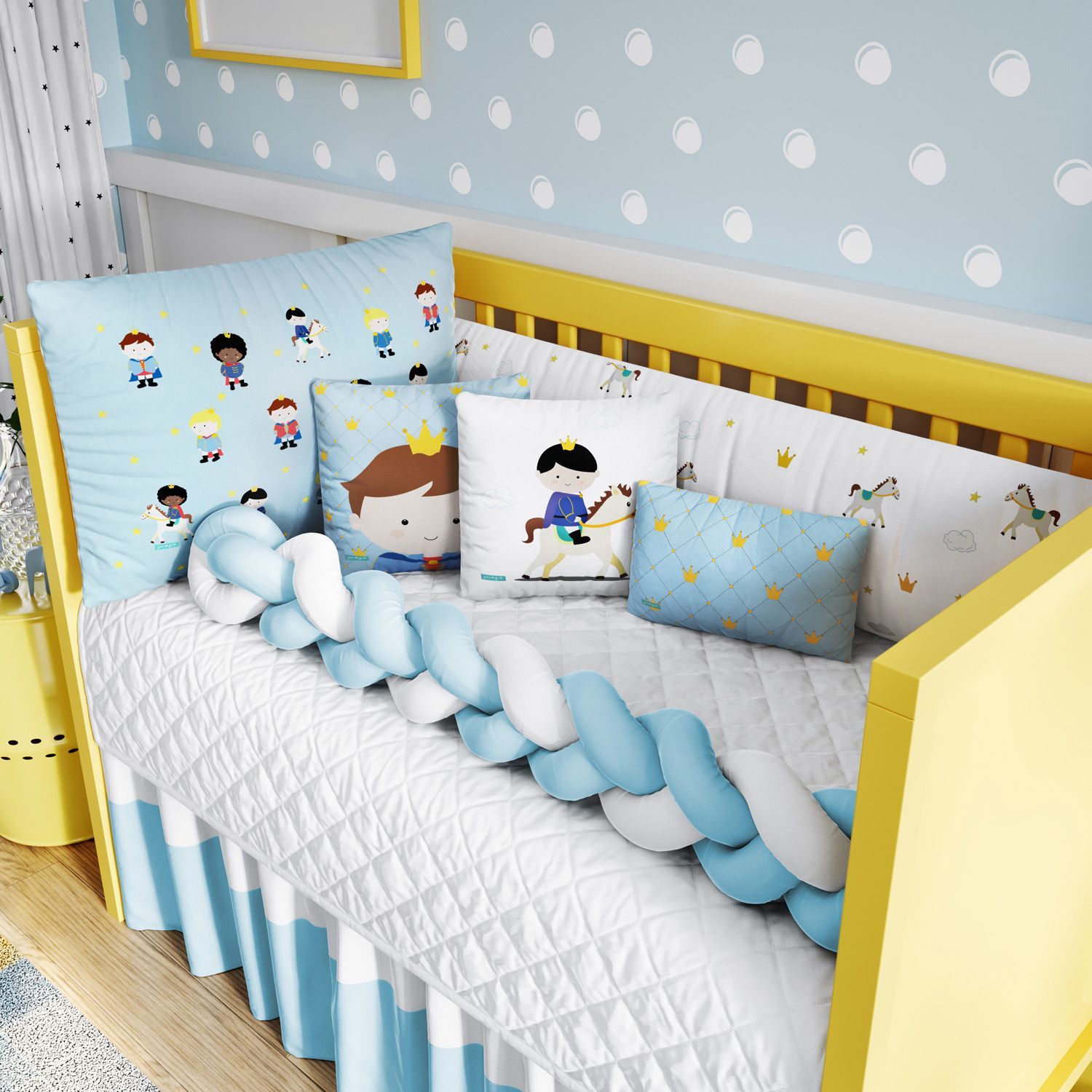 Kit Berço Trança Príncipes