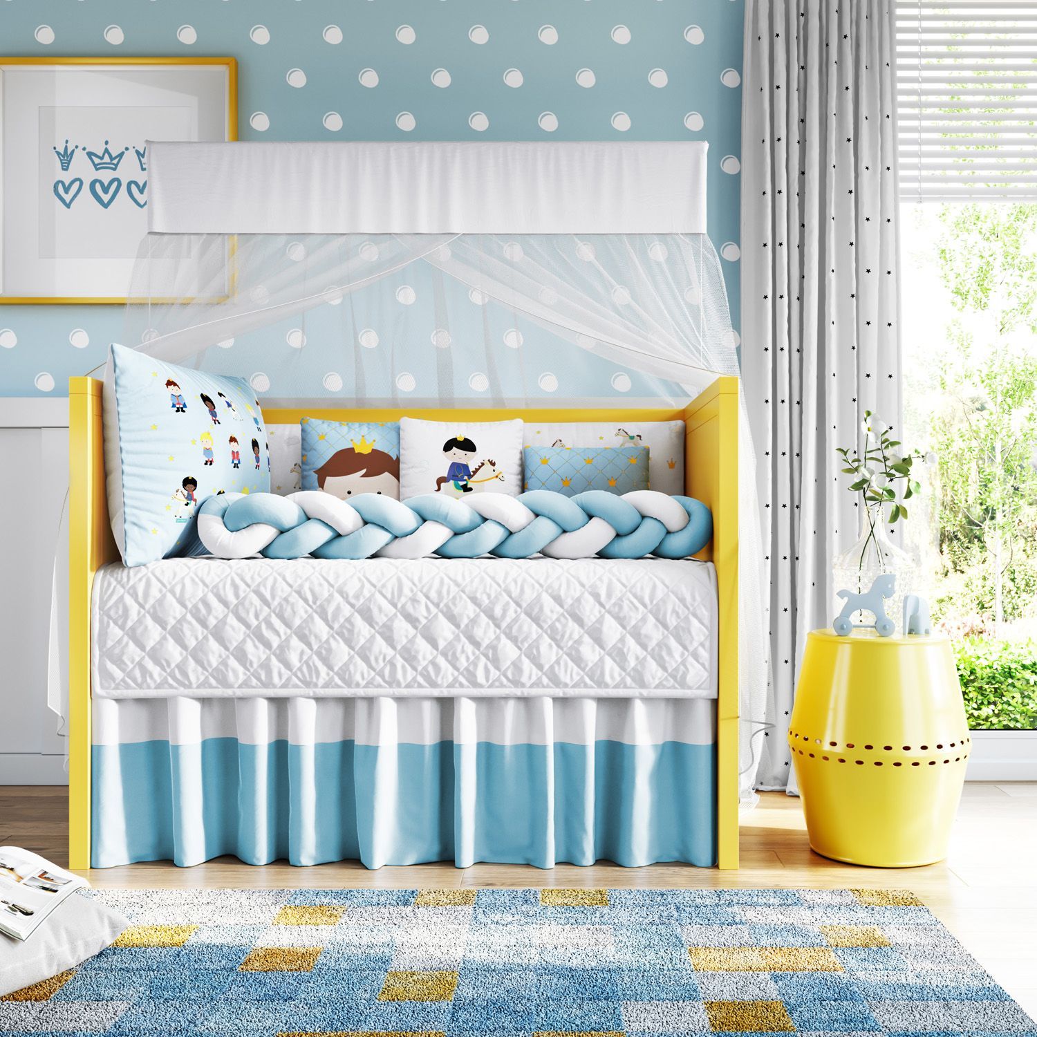 Kit Berço Trança Príncipes